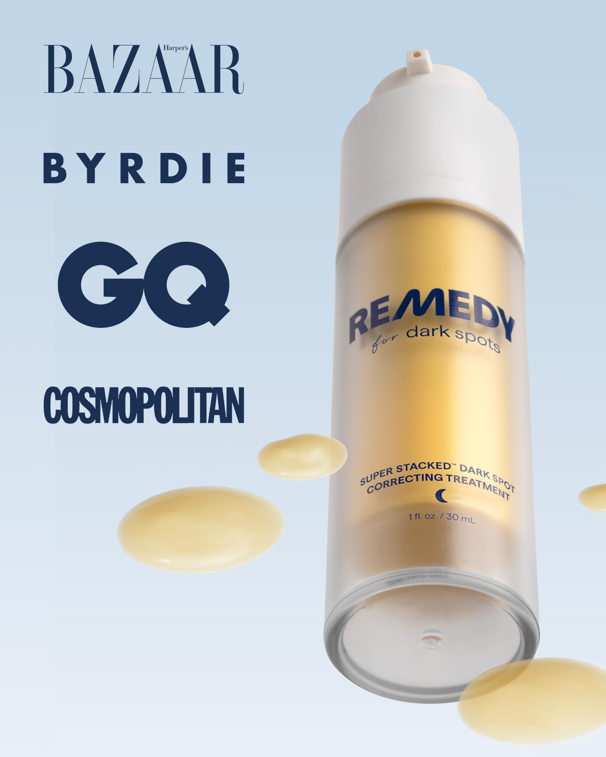 Remedy for Dark Spots | Advanced Night Treatment with Retinol & Kojic Acid | For Discoloration and Uneven Tones | With Glutathione Remedy Science buy supplements canada