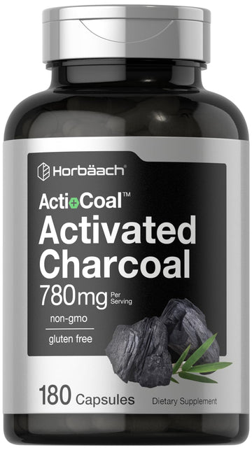Charcoal Pills 780mg | 180 Capsules | Activated Charcoal from Coconut Shells | Non-GMO Horbäach buy supplements canada