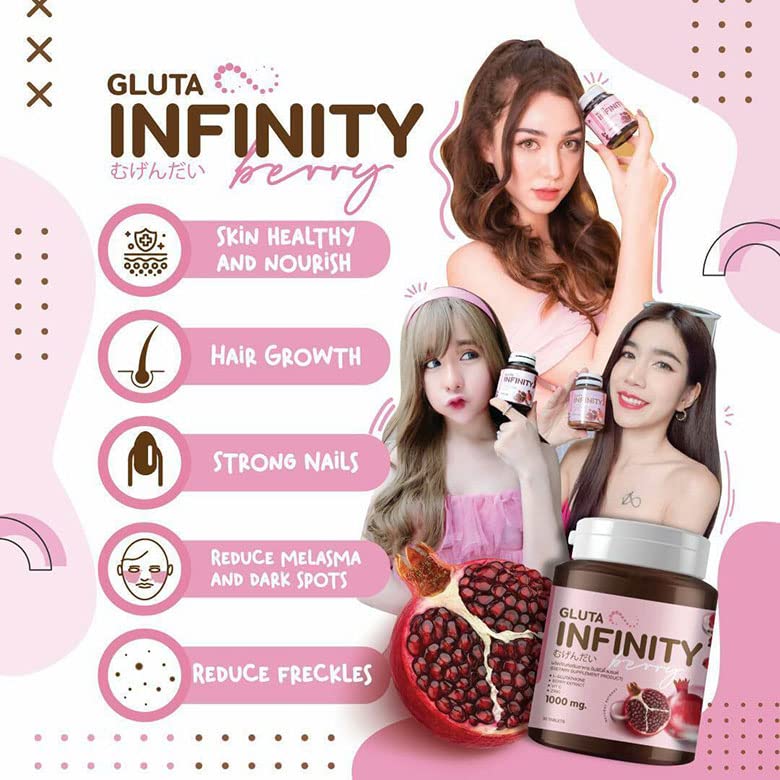 Gluta Infiniy 1000mg L-Glutathione Supplement Tripeptide Fish Collagen L-Glutamine Ascorbic Alizée Spa buy supplements canada