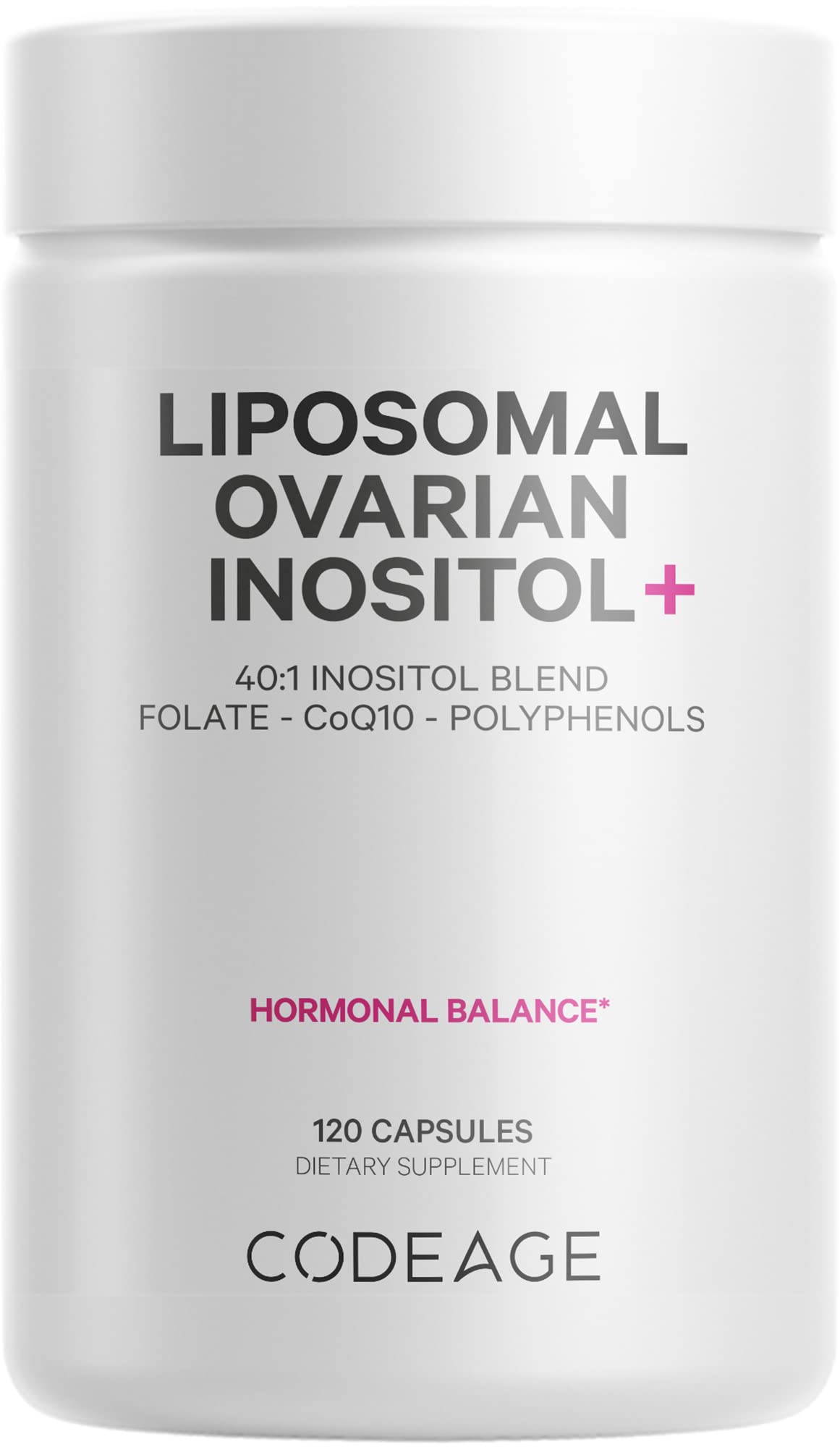 Codeage Liposomal Ovarian Inositol + Supplement - Myo-Inositol, D-Chiro-Inositol Codeage buy supplements canada