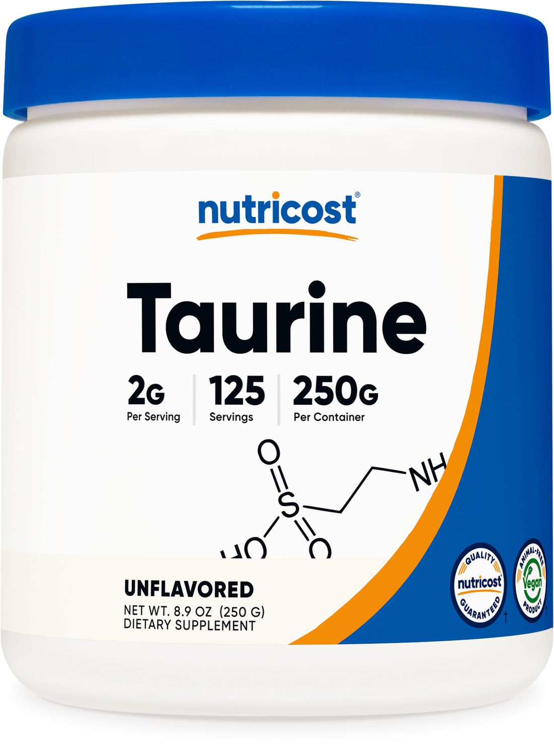 Nutricost Taurine Powder 250 Grams - 125 Servings, 2000mg Per Serving Nutricost buy supplements canada