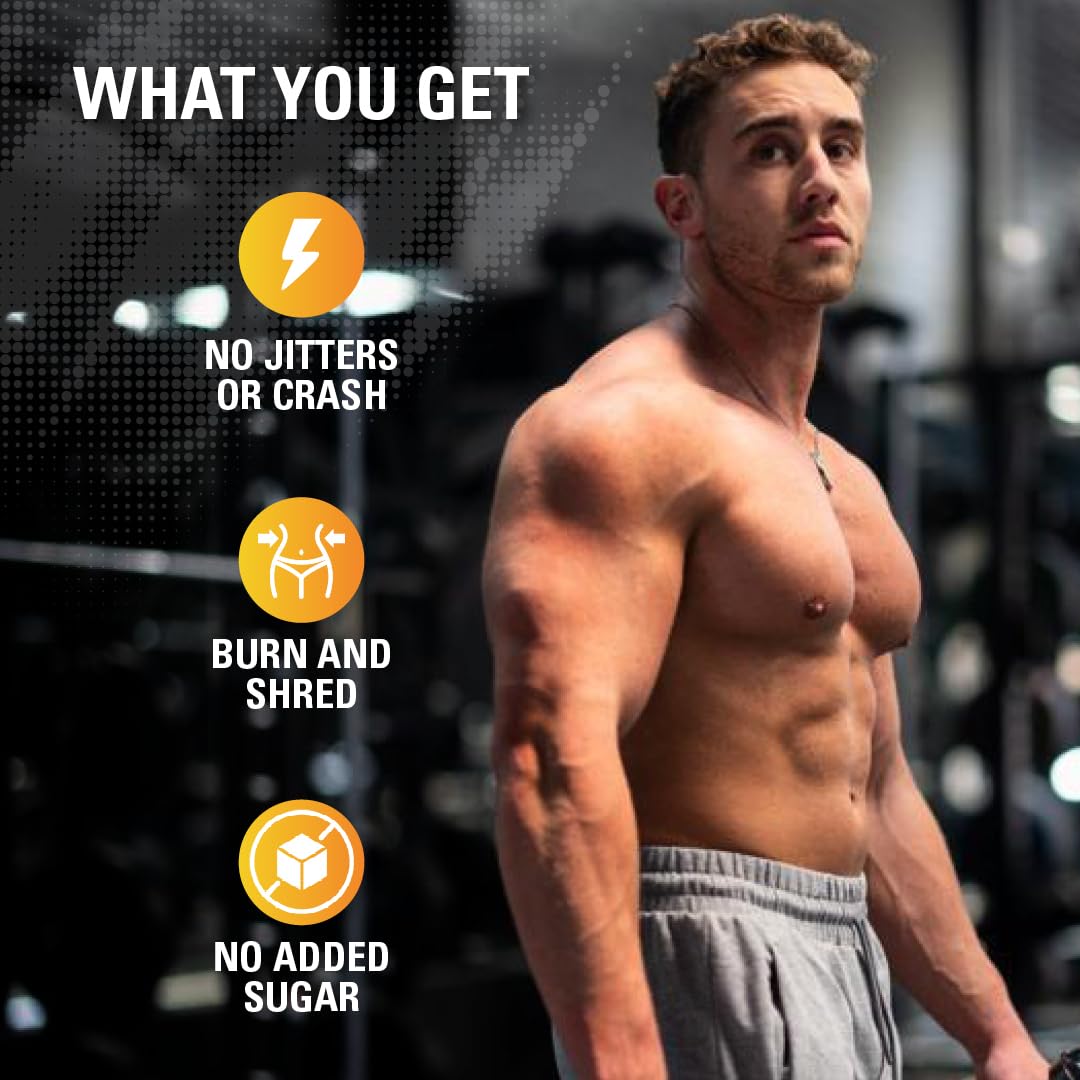 EHP Labs OxyShred Non Stimulant Pre Workout Powder - Stim Free Pre Workout, Caffeine Free Preworkout for Men & Women with L Glutamine & Acetyl L Carnitine - Peach, 60 Servings EHP Labs buy supplements canada
