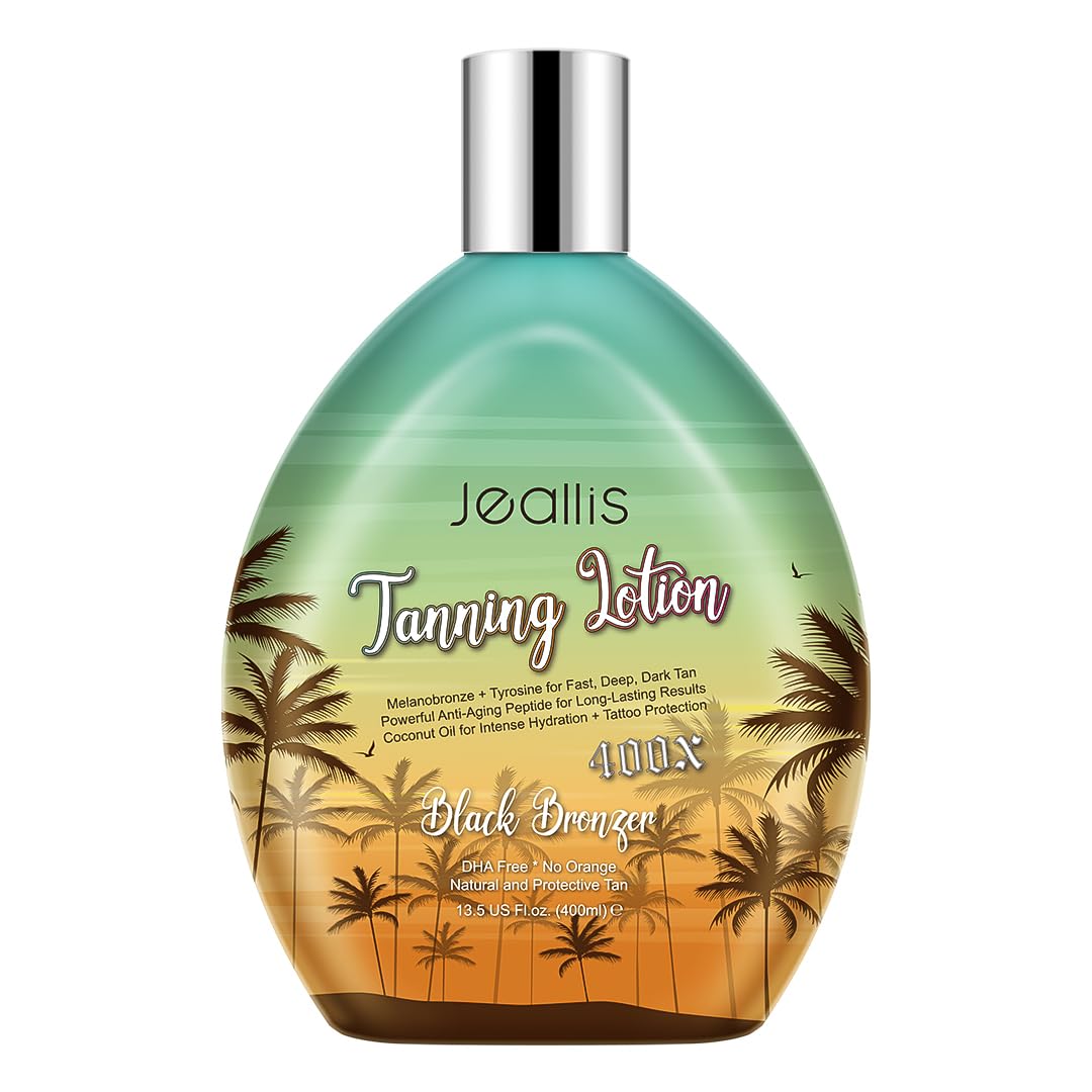 Jeallis Extreme Dark Tanning Lotion Accelerator for Indoor Tanning Beds & Outdoor Sun Tan with Bronzer to Get Dark Fast Tan jeallis buy supplements canada