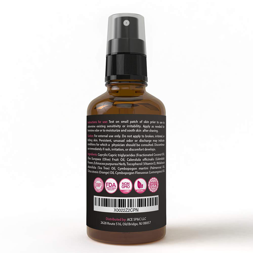 pHresh Feminine Spray - 100% All Natural Yoni Oil for Women - with Tea Tree, Lemongrass, Orange Essential Oils ACE NUTRITION buy supplements canada