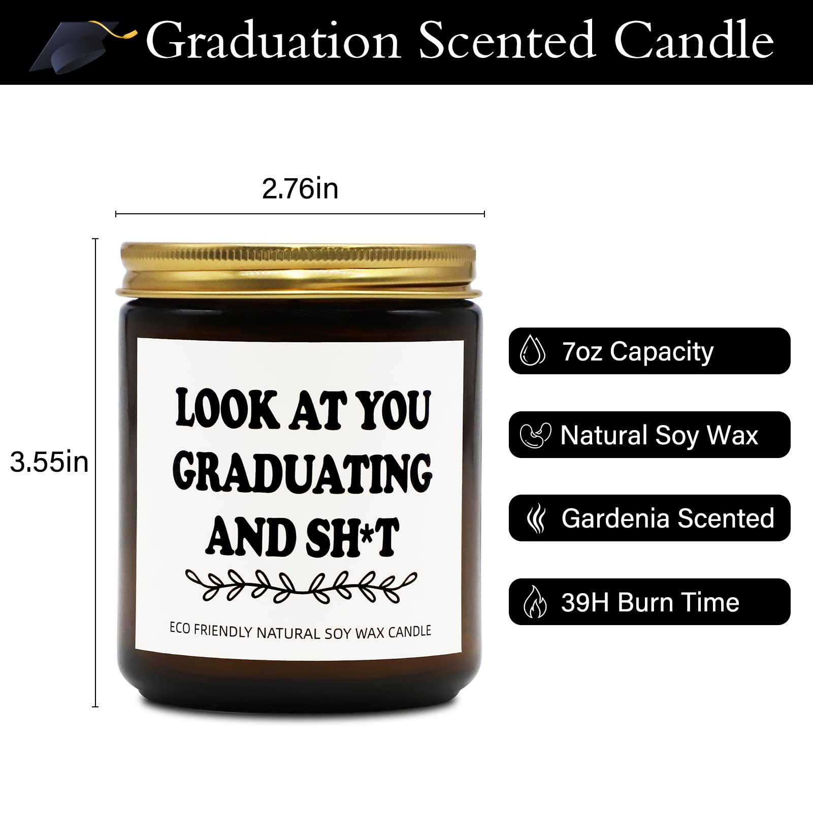 Joyseller Funny Graduation Gift for Her/Him, Look at You Graduation Candles for Party Decorations Joyseller buy supplements canada