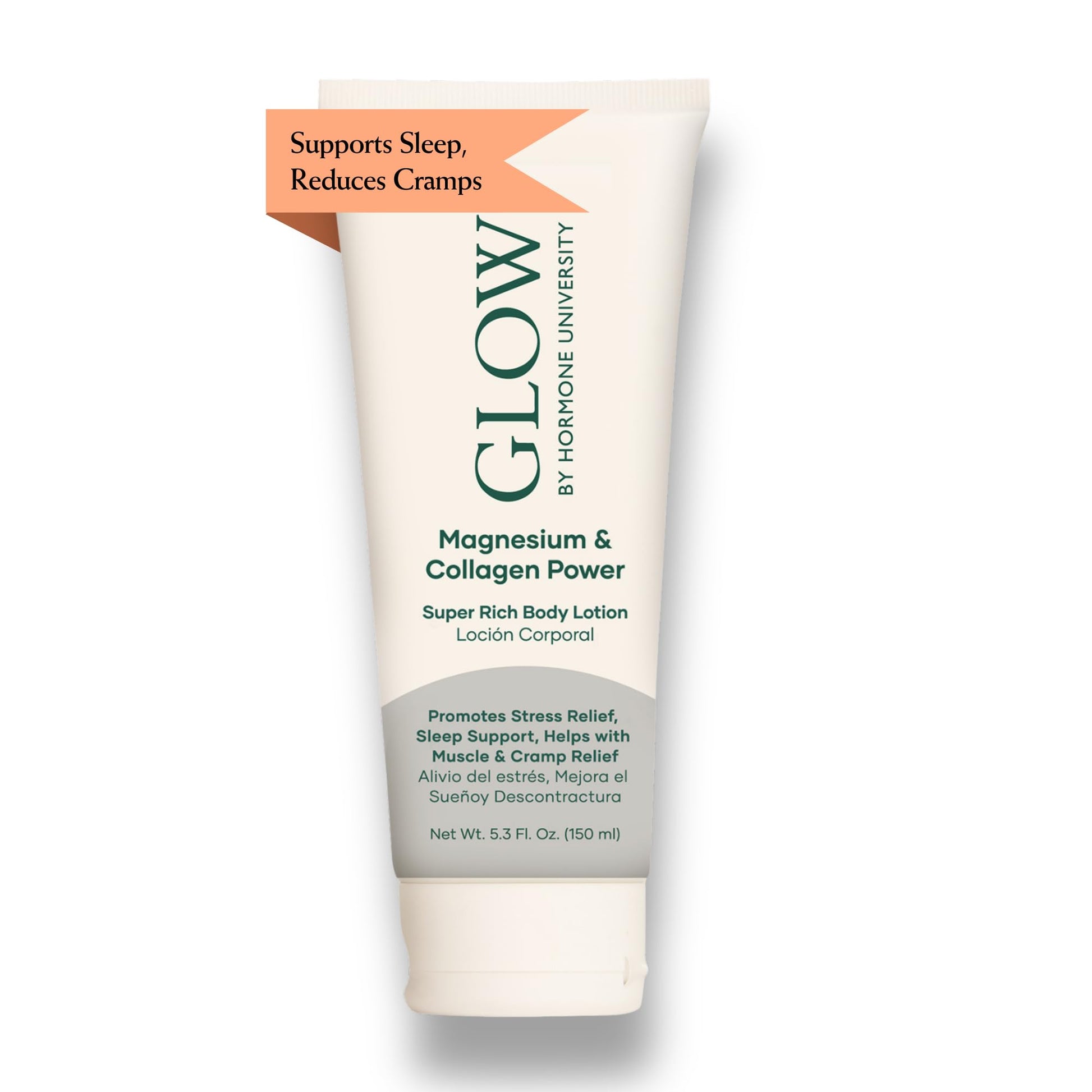 Glow by Hormone University - Magnesium Lotion with Collagen - Magnesium Cream - Bedtime Routine Sleep Lotion - The Highest Concentration of Genuine Zechstein Magnesium Chloride (Pack of 1) Glow Botanica buy supplements canada