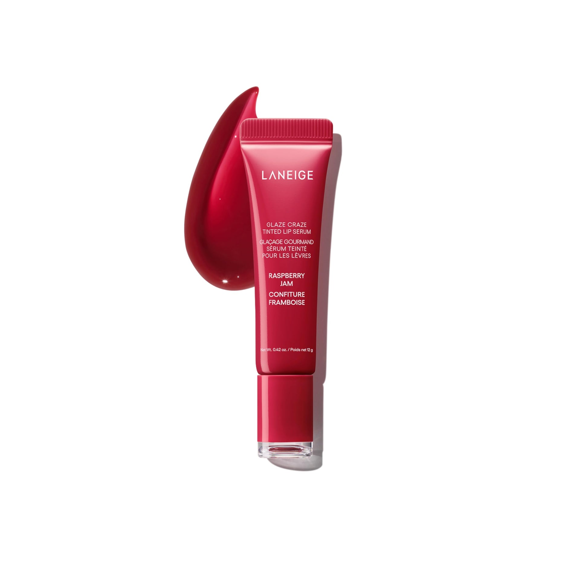 LANEIGE Glaze Craze Tinted Lip Serum, Raspberry Jam: Hydrating Lip Serum for Glossy, Nourished Lips with Plumping Polypeptides LANEIGE buy supplements canada