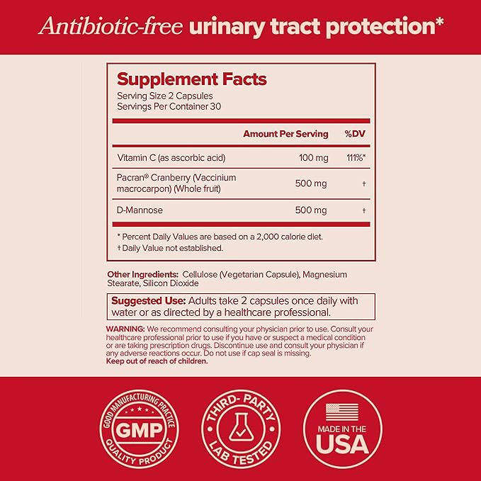 URO Urinary Tract Health Supplement for Women, 60 Count (Pack of 1) - Urinary Support O Positiv buy supplements canada
