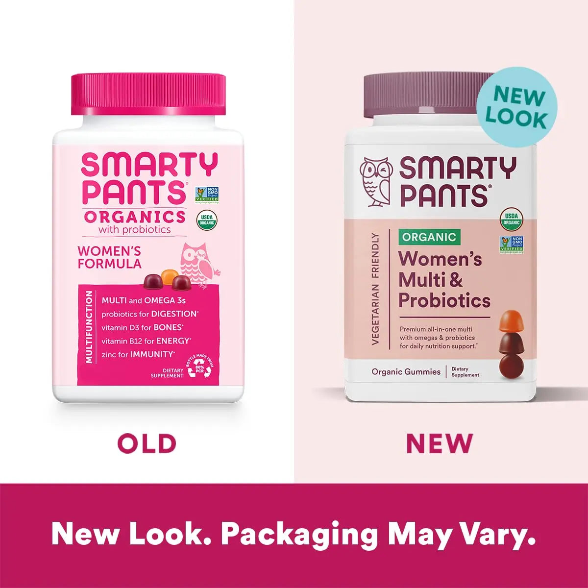 SmartyPants Organic Women's and Toddler Multivitamin Gummies with Probiotics, Omega 3, Vitamins D3, B12, C, A, K, Zinc and More SmartyPants buy supplements canada