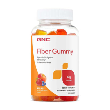 GNC Fiber 6g Gummy | Supports Healthy Digestion & Regularity | Mixed Fruit | 90 Count GNC buy supplements canada
