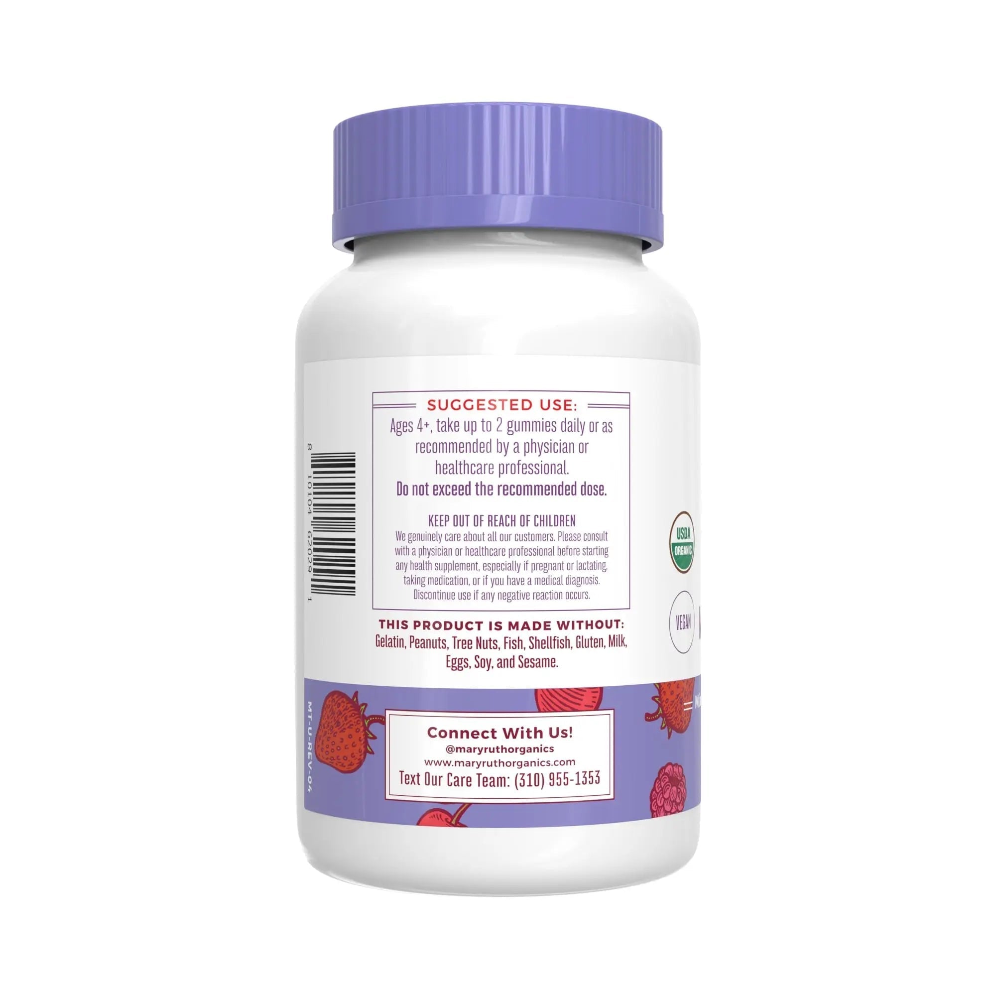 MaryRuth Organics Gummies for Kids–Multivitamin (Mixed Berry & Cherry), & Probiotic (Strawberry) | USDA Organic, No Gelatin! | MARYRUTH'S buy supplements canada