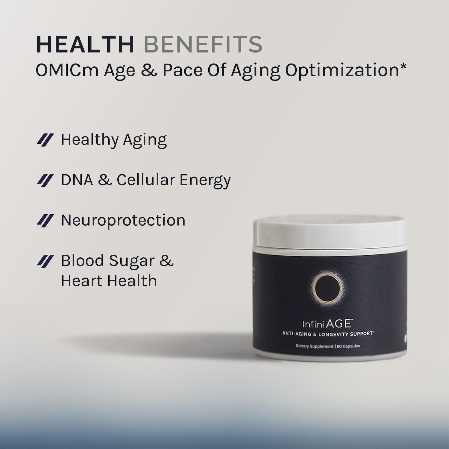 InfiniWell InfiniAge Longevity Supplements - Advanced Cellular Health Supplements with Lutein, N-Acetyl Cysteine (NAC) & Low Dose Zinc - Support Nutrient Sensing & Mitochondrial Health (30 Capsules) InfiniWell buy supplements canada