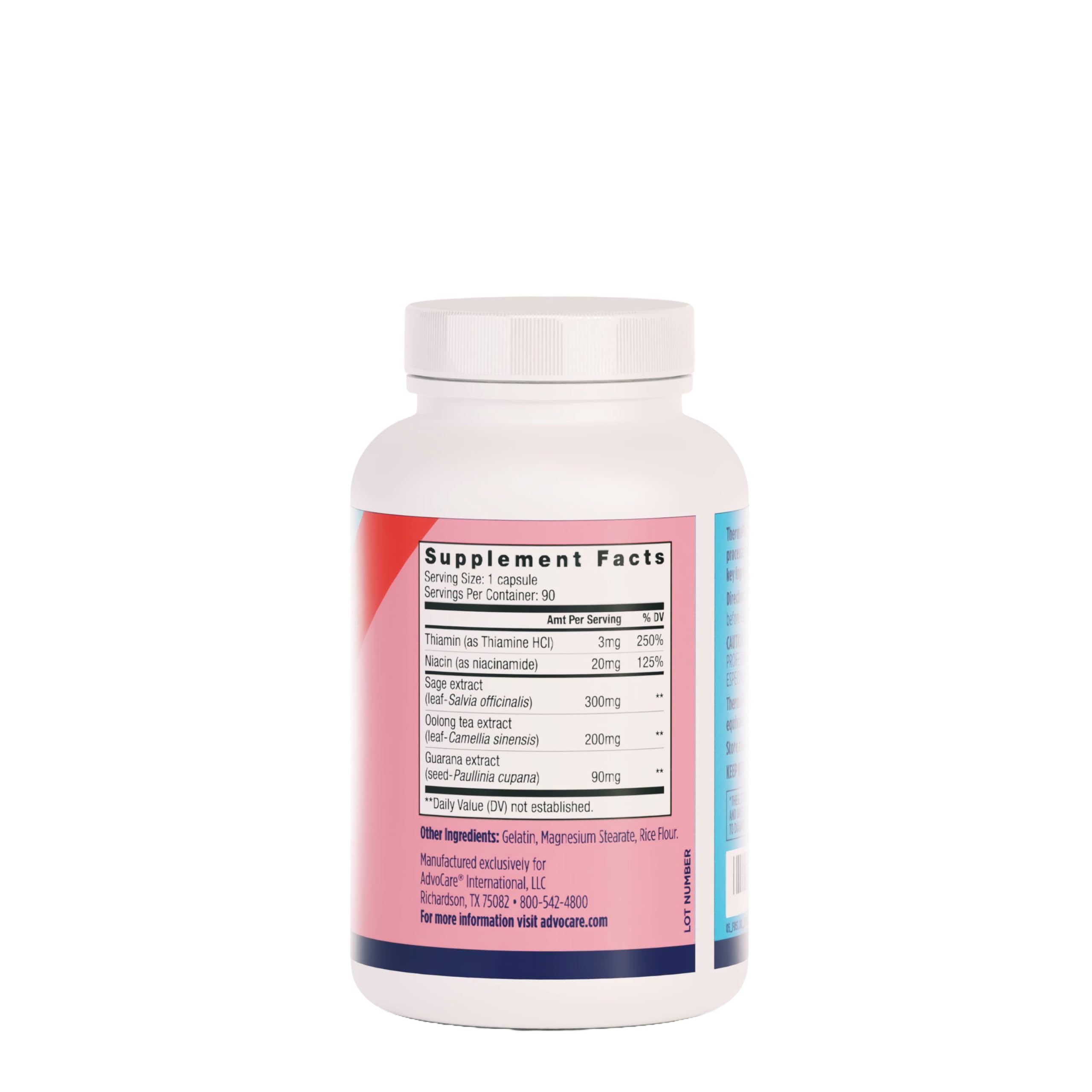 AdvoCare ThermoPlus Vitamin & Herbal Dietary Supplement - Supports Healthy Metabolism* - Contains Thiamine, Sage Extract & Oolong Tea Extract - 90 Capsules AdvoCare buy supplements canada