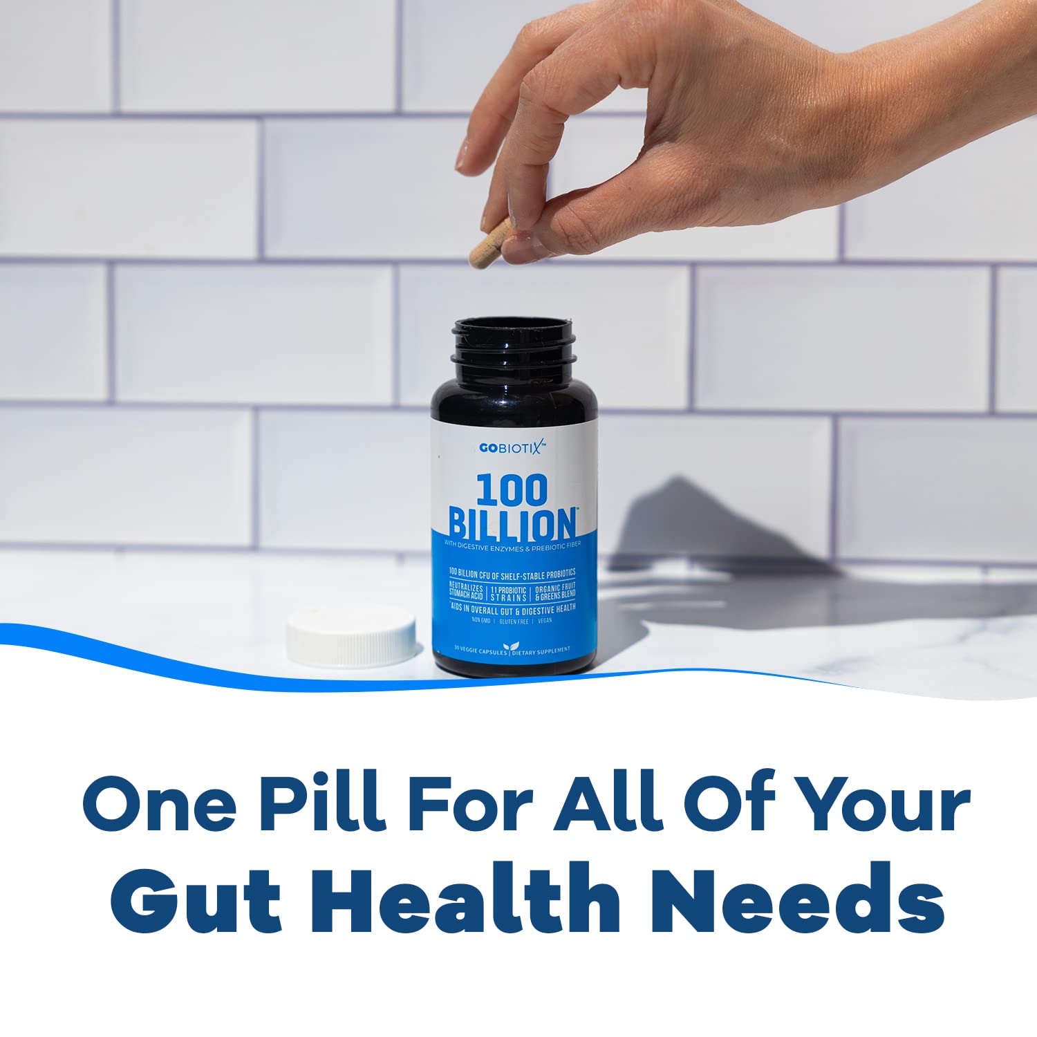 100 Billion - Probiotics and Prebiotics Supplement Pills - Digestive Enzymes and Prebiotic GOBIOTIX buy supplements canada
