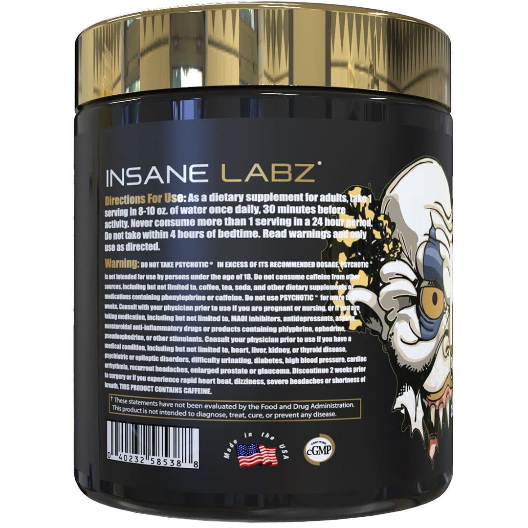 Insane Labz Psychotic Gold and Insane Veinz Gold Pre Workout Nitric Oxide Booster Stack Insane Labz buy supplements canada