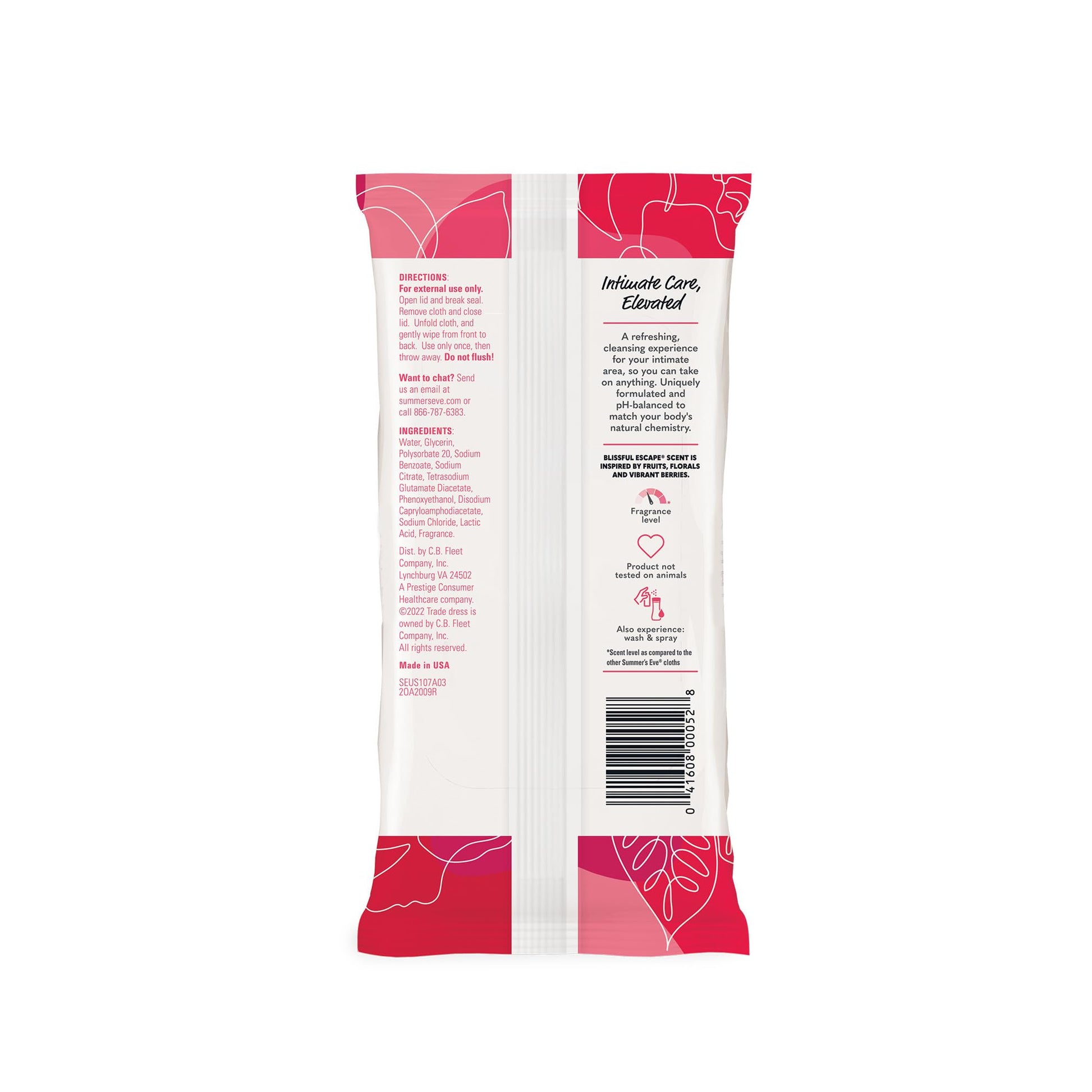 Summer's Eve Blissful Escape Daily Refreshing Feminine Wipes, Removes Odor, pH balanced, 32 Count Summer's Eve buy supplements canada