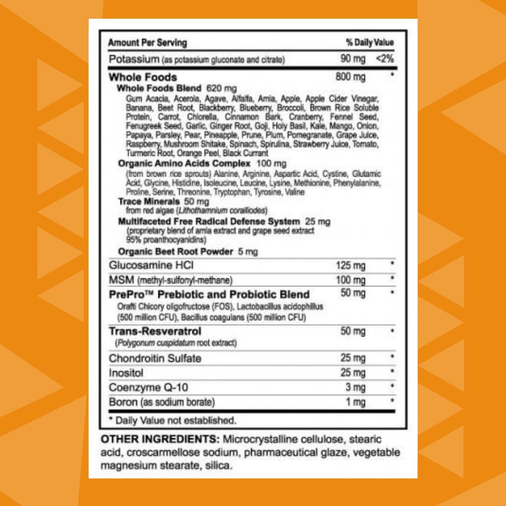 Youngevity Beyond Tangy Tangerine 2.0 Multi-Vitamin & Mineral Complex - Made with Natural & Whole Foods | 160,000 ORAC | 120 Tablets | 1 Bottle Youngevity buy supplements canada