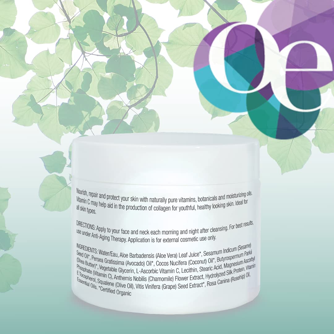 Organic Excellence Skin Renewal Therapy, Vitamin C Face & Neck Cream, Moisturizer to Stimulate Collagen Production and Increase Skin Cell Renewal, Organic Natural Non-Toxic Cruelty-Free 2 oz (57g) Organic Excellence buy supplements canada
