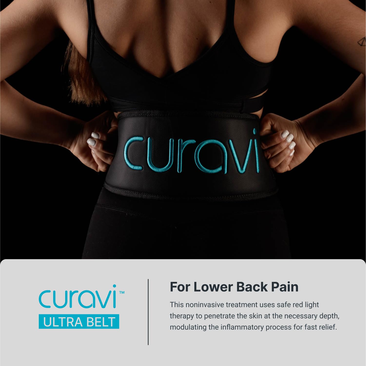 CURAVI Ultra™ Wearable Red Light Therapy Belt for Lower Back Pain Relief - 84 Diodes - Non-Invasive CURAVI buy supplements canada