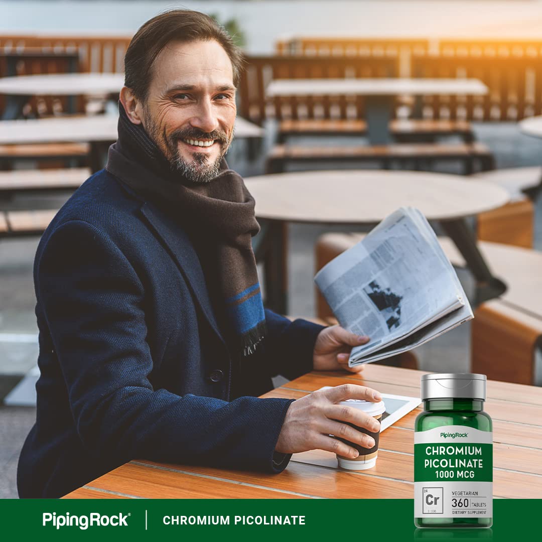 Chromium Picolinate 1000 mcg | 360 Tablets | Chromium Supplement | Vegetarian, Non-GMO Piping Rock buy supplements canada