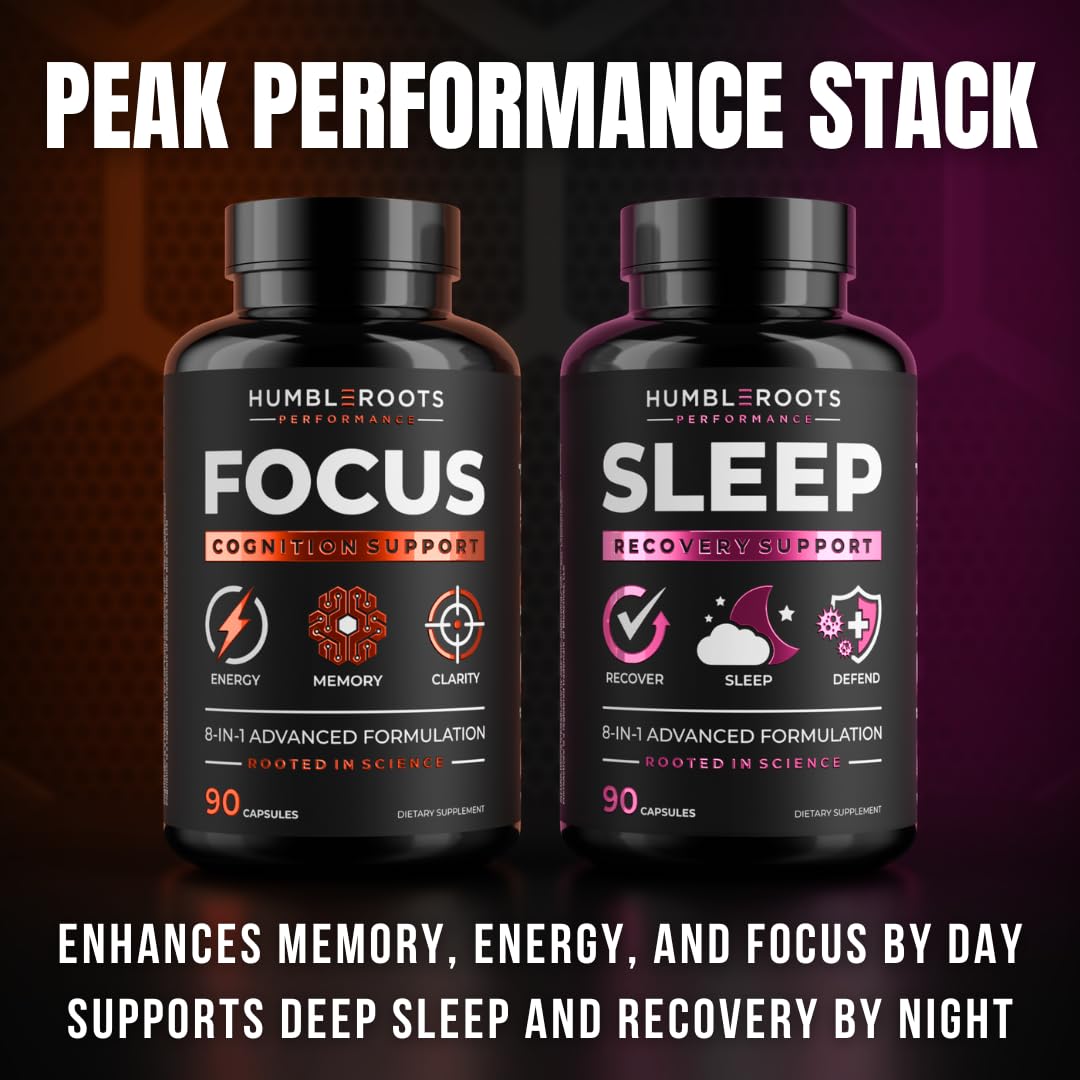 Advanced Nootropic Brain Supplement for Energy, Memory, & Focus | Lion's Mane, Caffeine, L-Theanine, and 5 Additional All-Natural Ingredients to Improve Cognitive Health (90 Capsules) HUMBLEROOTS PERFORMANCE buy supplements canada