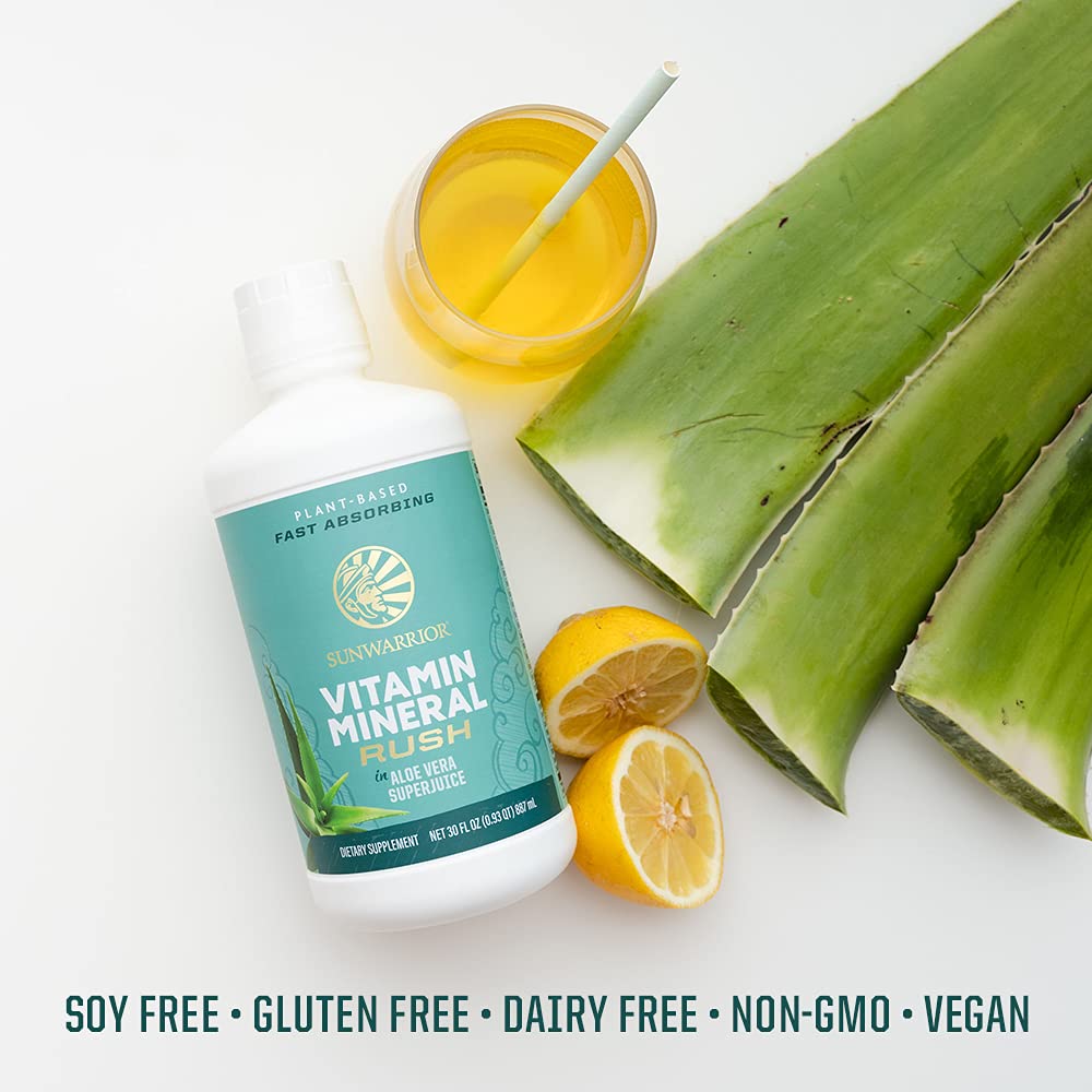 Sunwarrior Liquid Multivitamin Supplements & Minerals Vegan Plant-Based with Aloe Vera for Men and Women | Energy & Immune Support Gluten Sugar Dairy Free | 30 Fl Oz Sunwarrior buy supplements canada