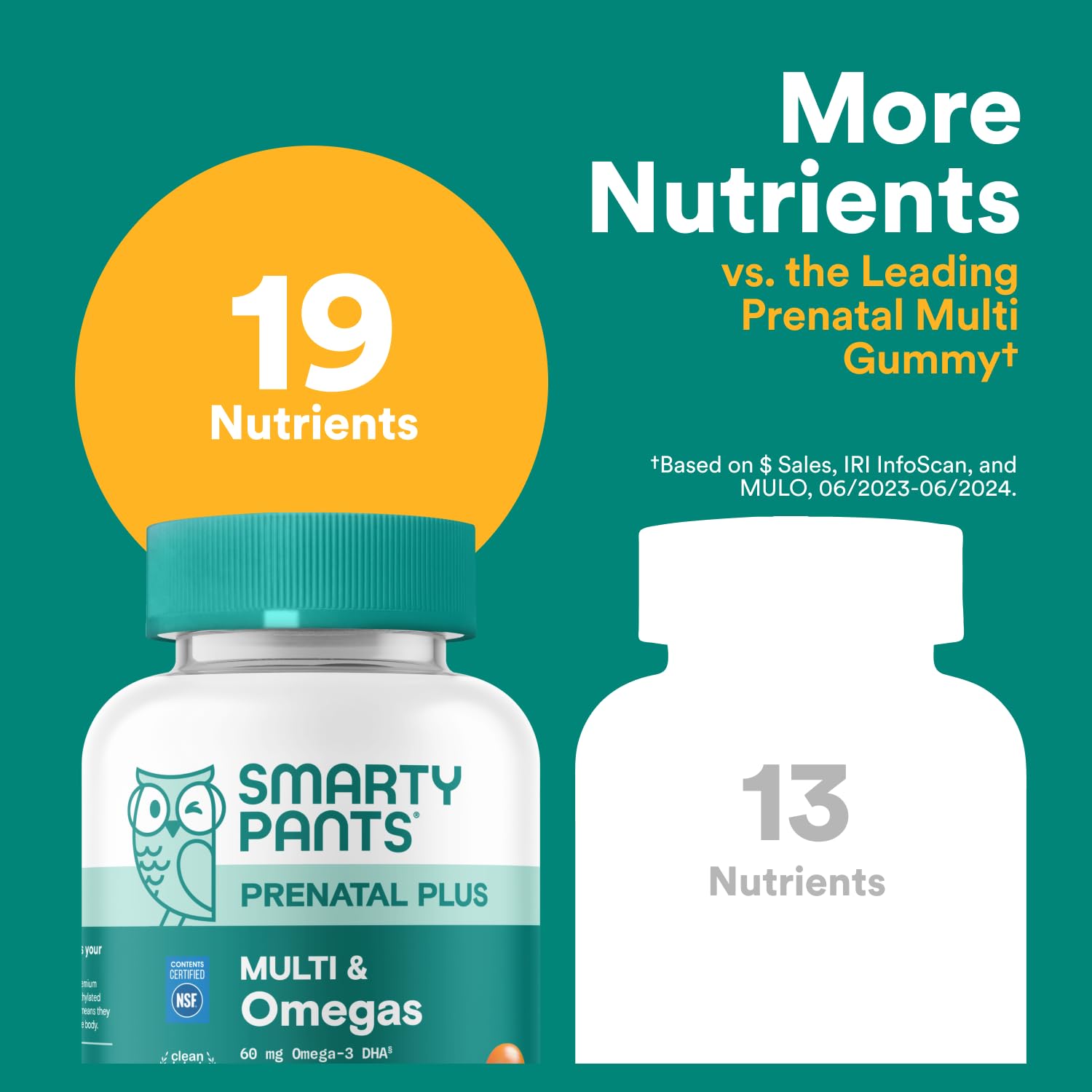 SmartyPants Prenatal Multivitamin Gummies with Omega 3 DHA/EPA, Methylfolate, Biotin, Vitamins D3, C, B12, B6, A, K, and Zinc, Gluten Free, Clean Label SmartyPants buy supplements canada