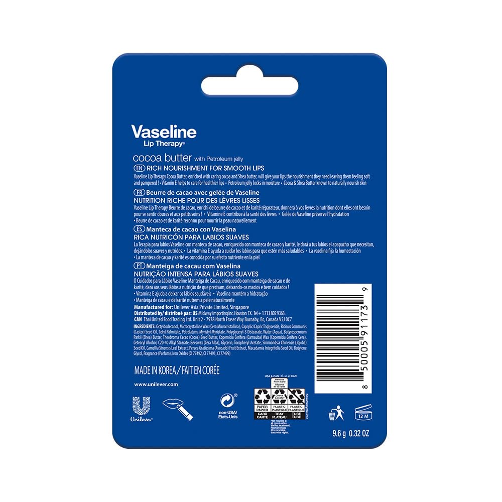 Vaseline Lip Therapy Cocoa Butter Twin Pack Vaseline buy supplements canada