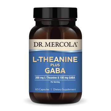 Dr. Mercola L-Theanine Plus GABA - Supports Relaxation - Focus & Cognitive Function - Stress Support Supplement - 200 mg L-Theanine - 100 mg GABA - 60 Capsules Dr. Mercola buy supplements canada