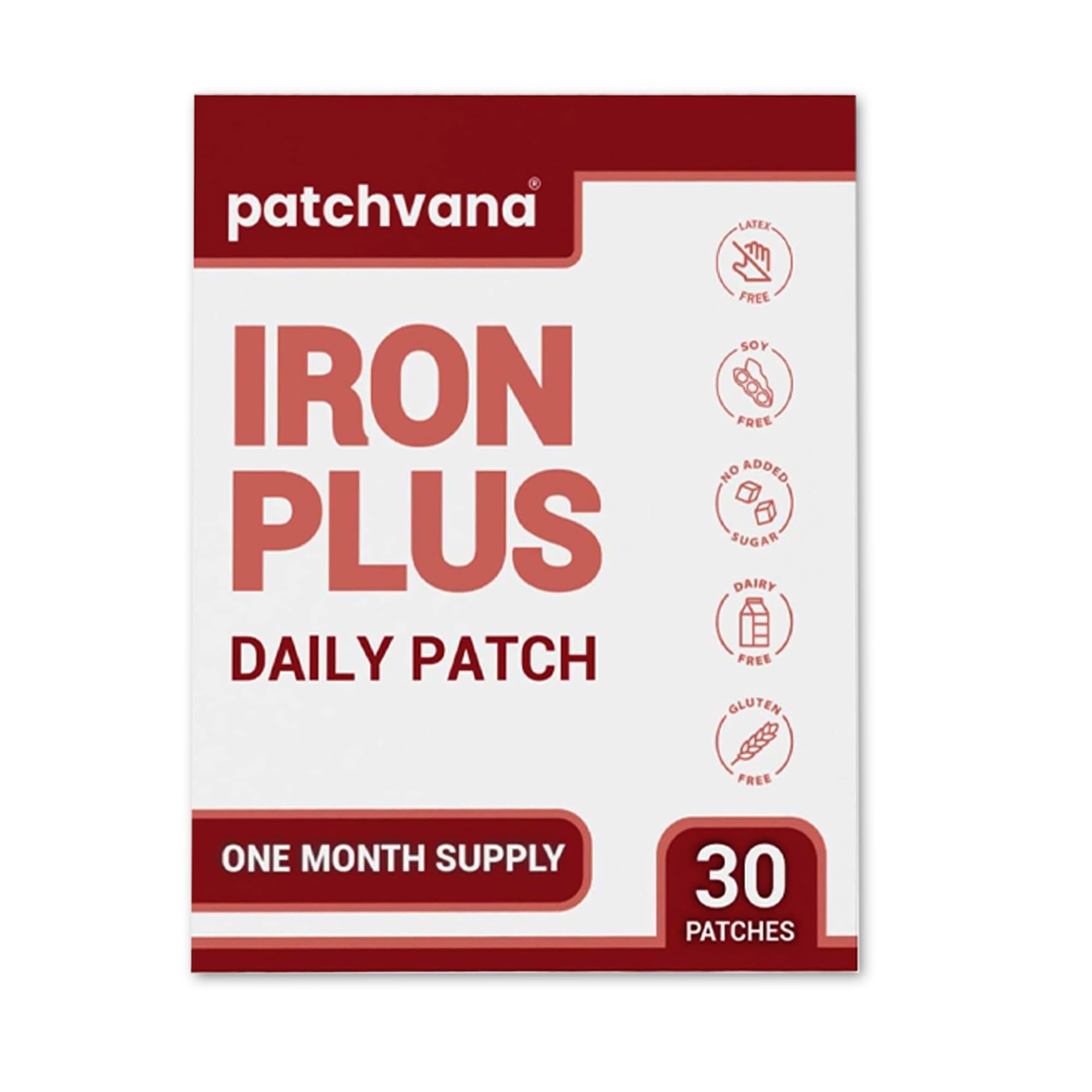 Patchvana Iron Plus Patch for Women & Men, 1 Month Supply, 30 Patches Patchvana buy supplements canada