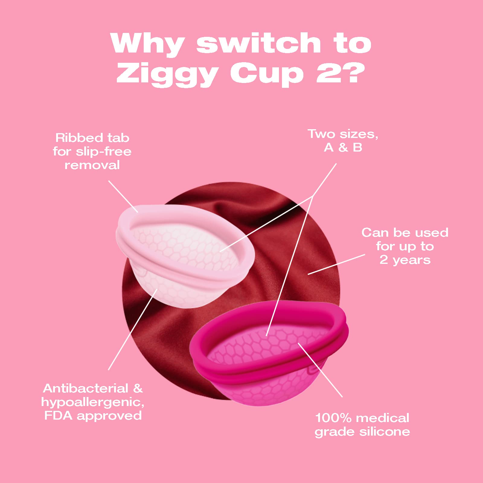 Intimina Ziggy Cup 2 - Extra-Thin Reusable Menstrual Disc, Period Cup, Disposable Menstrual Cup INTIMINA buy supplements canada