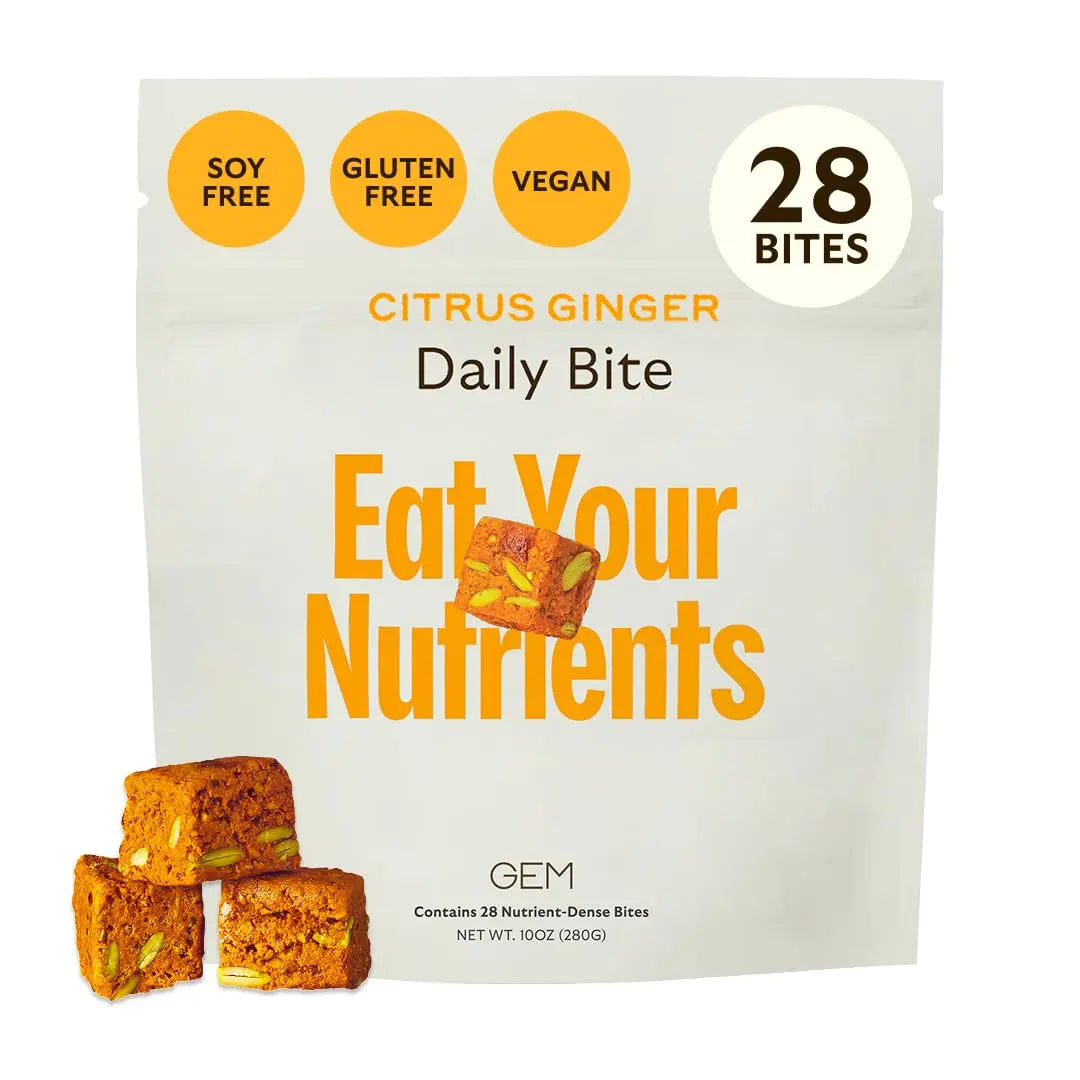 GEM Daily Bite for Women & Men, with 20+ Vitamins, Minerals & Superfoods Like Zinc, Vitamin D, B-Complex, K, Turmeric, Fiber & Prebiotics GEM buy supplements canada