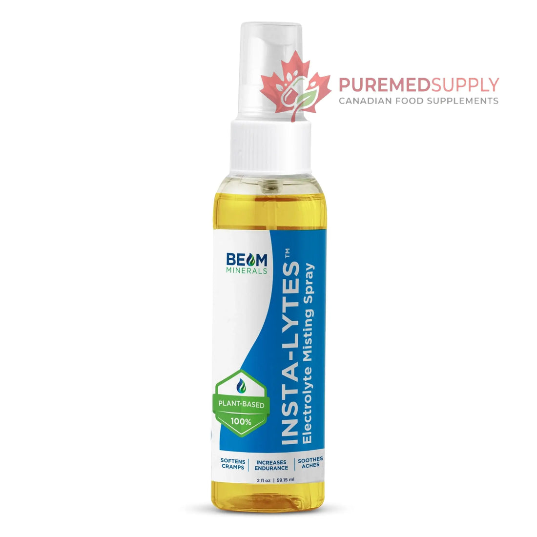 BEAM MINERALS Insta-Lytes | How to Stop Leg Cramps Immediately Electrolyte Misting Spray | Fulvic Acid Trace Minerals | Fast Micronutrients Supplements | 2 fl Oz BEAM MINERALS buy supplements canada