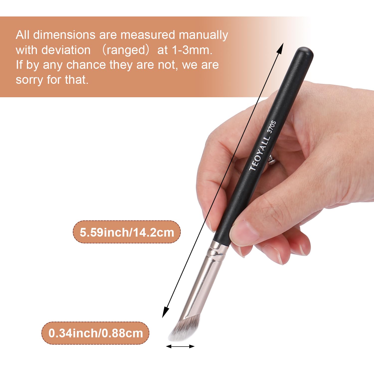 TEOYALL Foundation Contour Conceal Brush Set, 3PCS Angled Synthetic Kabuki Brush for Blending Setting Buffing with Liquid, Cream and Powder Cosmetic (170S/270S/370S) TEOYALL buy supplements canada