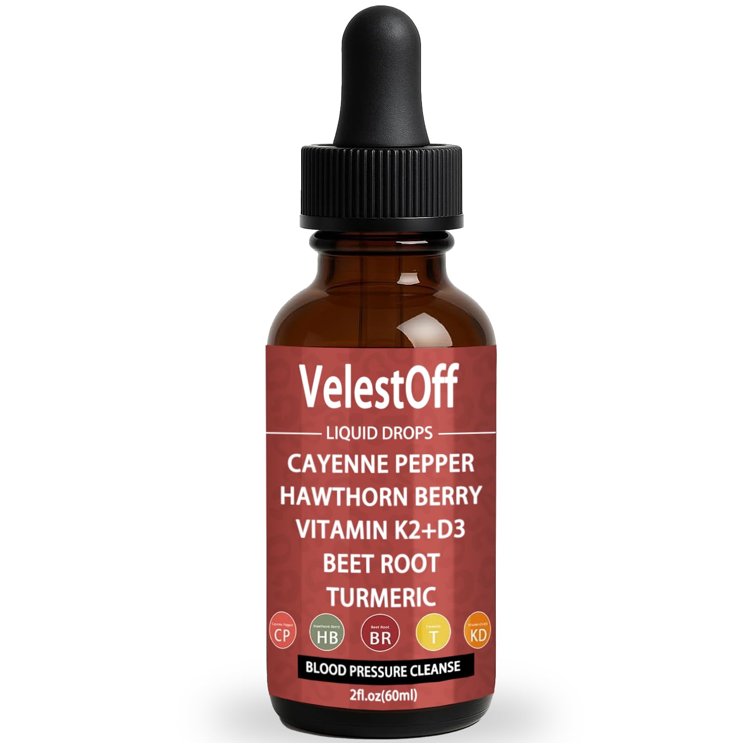 Velestoff Cayenne Pepper & Cayenne Pepper Drops Liquid Supplement with Hawthorn, Beet Root, Turmeric, Vitamin K2 D3 Nutralis buy supplements canada