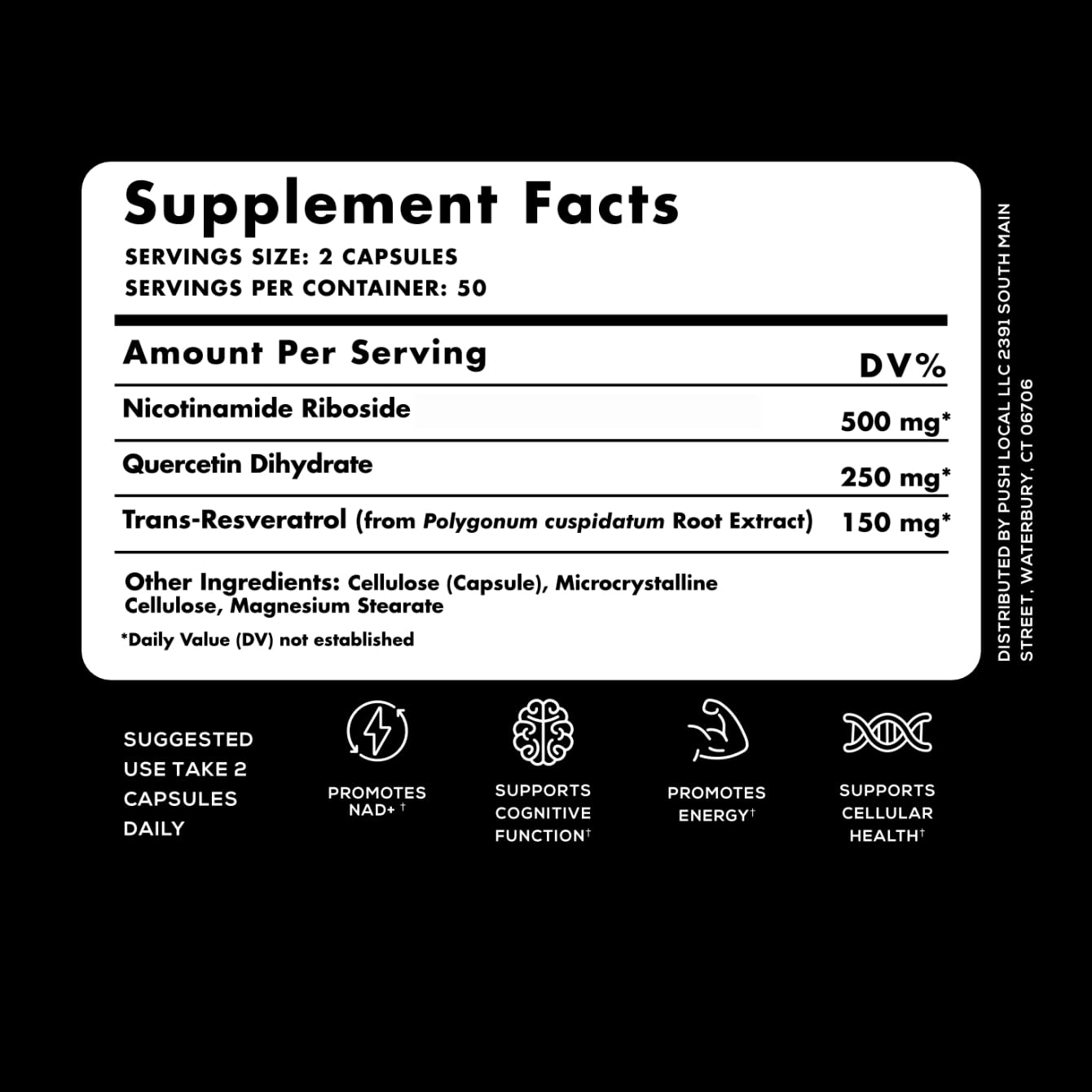 VivaThrive Advanced NAD+ Complex - NMNH Supplement Alternative - 50 Day Supply - Triple Action NAD+ Supplement - Nicotinamide Riboside - Resveratrol - Quercetin - Third-Party Tested - Made in USA VivaThrive buy supplements canada