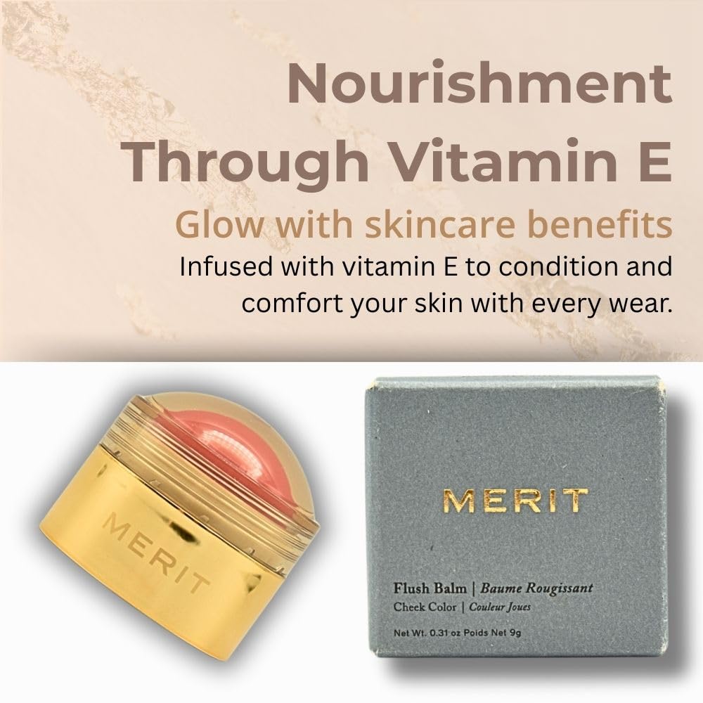 MERIT Flush Balm Cream Blush – Lusitano Soft Peach | Hydrating Radiant Cheek & Lip Tint Stick with Vitamin E | Lightweight, Buildable, Vegan & Cruelty-Free Blush Merit buy supplements canada