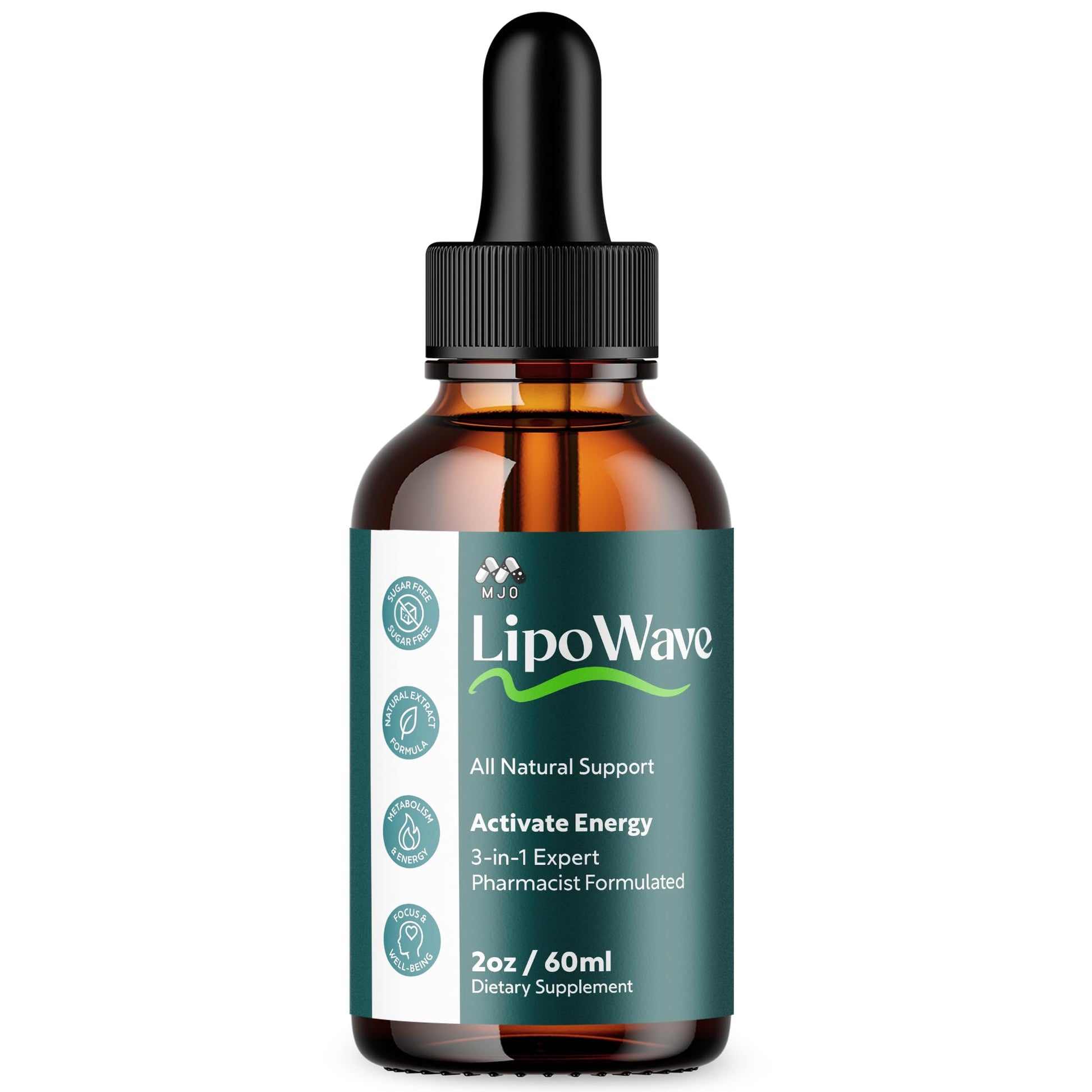 Lipowave Drops, Official LipoWave Drops with All Natural Ingredients, Advanced Overall Health and Wellness Vitamin Supplement Premium Formula for Maximum Strength Multivitamin Support (30 Servings) MJO buy supplements canada