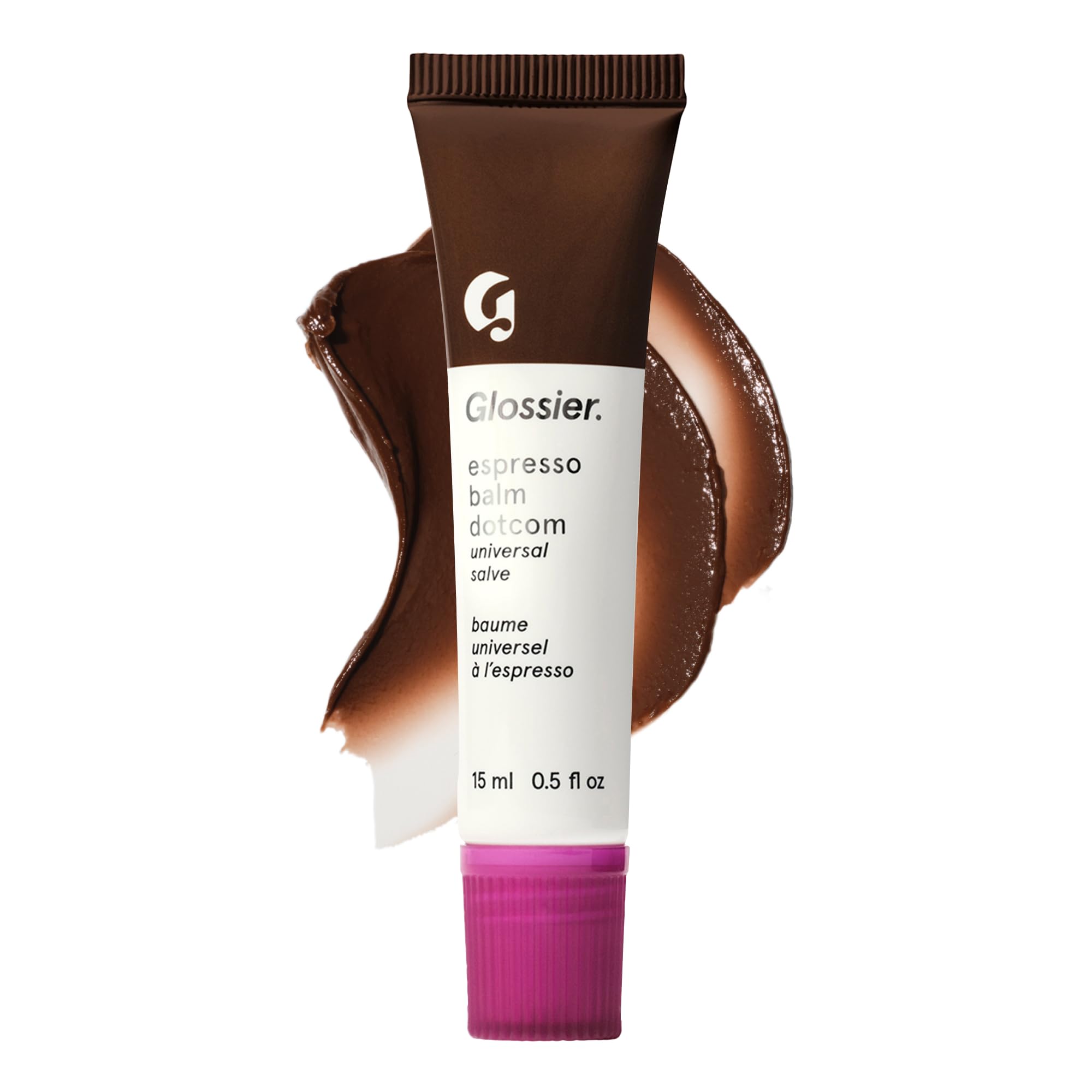 Glossier Balm Dotcom Hydrating Tinted Lip Balm - Universal Salve, Up to 12Hr Moisture for Dry Lips, Cuticles & Skin - Lanolin, Beeswax & Castor Oil - Espresso, Mocha Tint, 15ml Glossier buy supplements canada