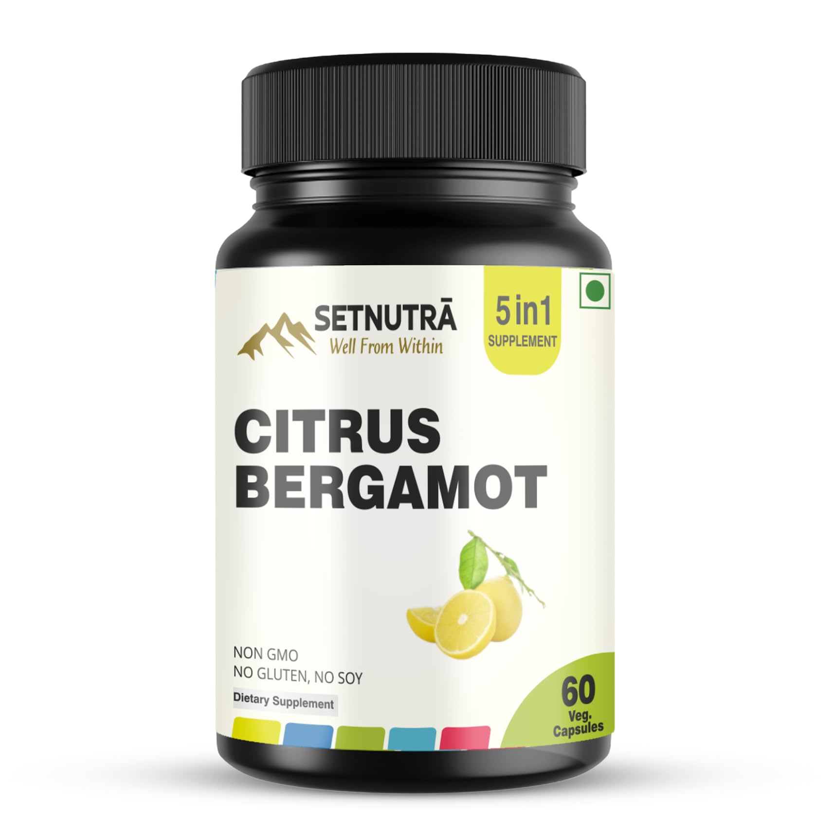 SETNUTRA Well From Within 5 in 1 Citrus Bergamot Supplement with Black Chokeberry Olive Leaf Niacin & Black Pepper | Heart Health Support Antioxidant Boost | Non GMO Gluten Free Capsules (60 Count) SETNUTRA Well From Within buy supplements canada
