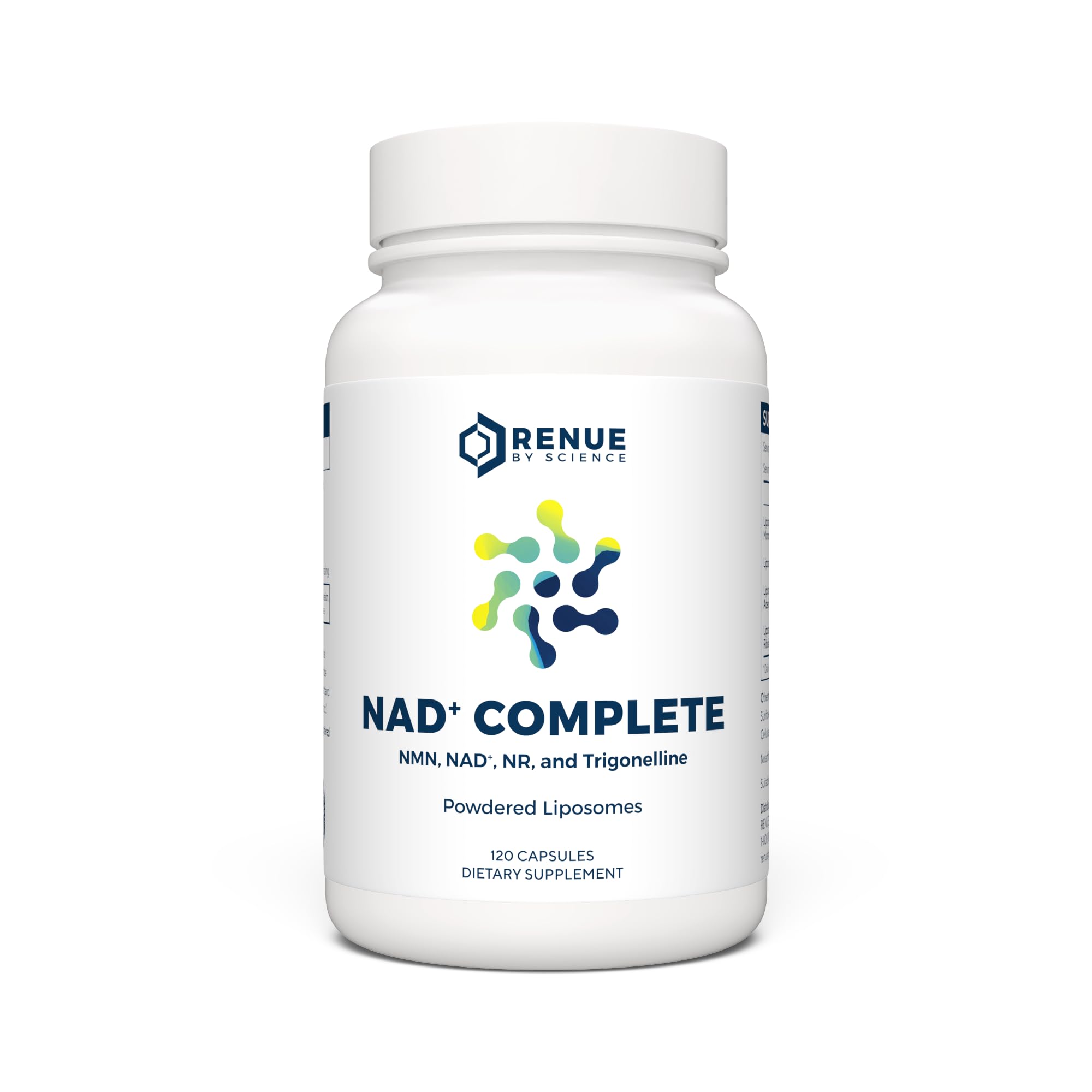 RENUE by SCIENCE NAD+ Complete | 120 Liposomal NAD Supplement Capsules with NMN, NR & Trigonelline - 210mg NMN & 160mg NAD per Serving | Bioavailable Formula for Increased Absorption | Made in the USA Renue By Science buy supplements canada