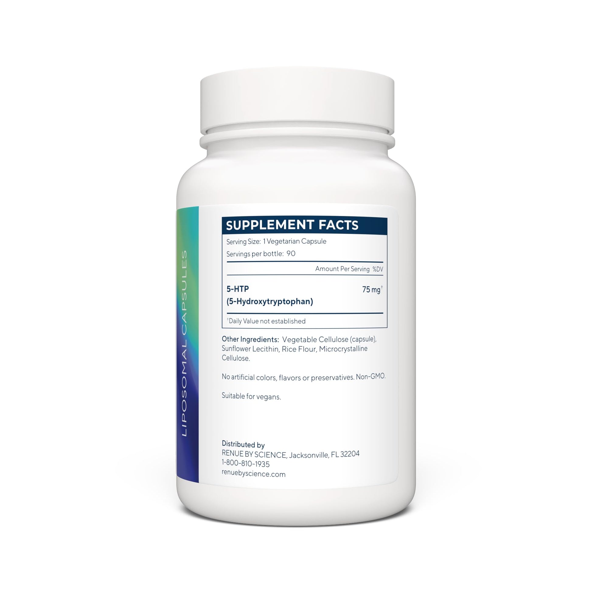 Renue By Science 5HTP | Liposomal 5 HTP Supplement | 90 5-HTP Capsules - 75mg 5-hydroxytryptophan per Serving | Amino Acid Supplement | Non-GMO | Made in The USA & Third-Party Tested Renue By Science buy supplements canada