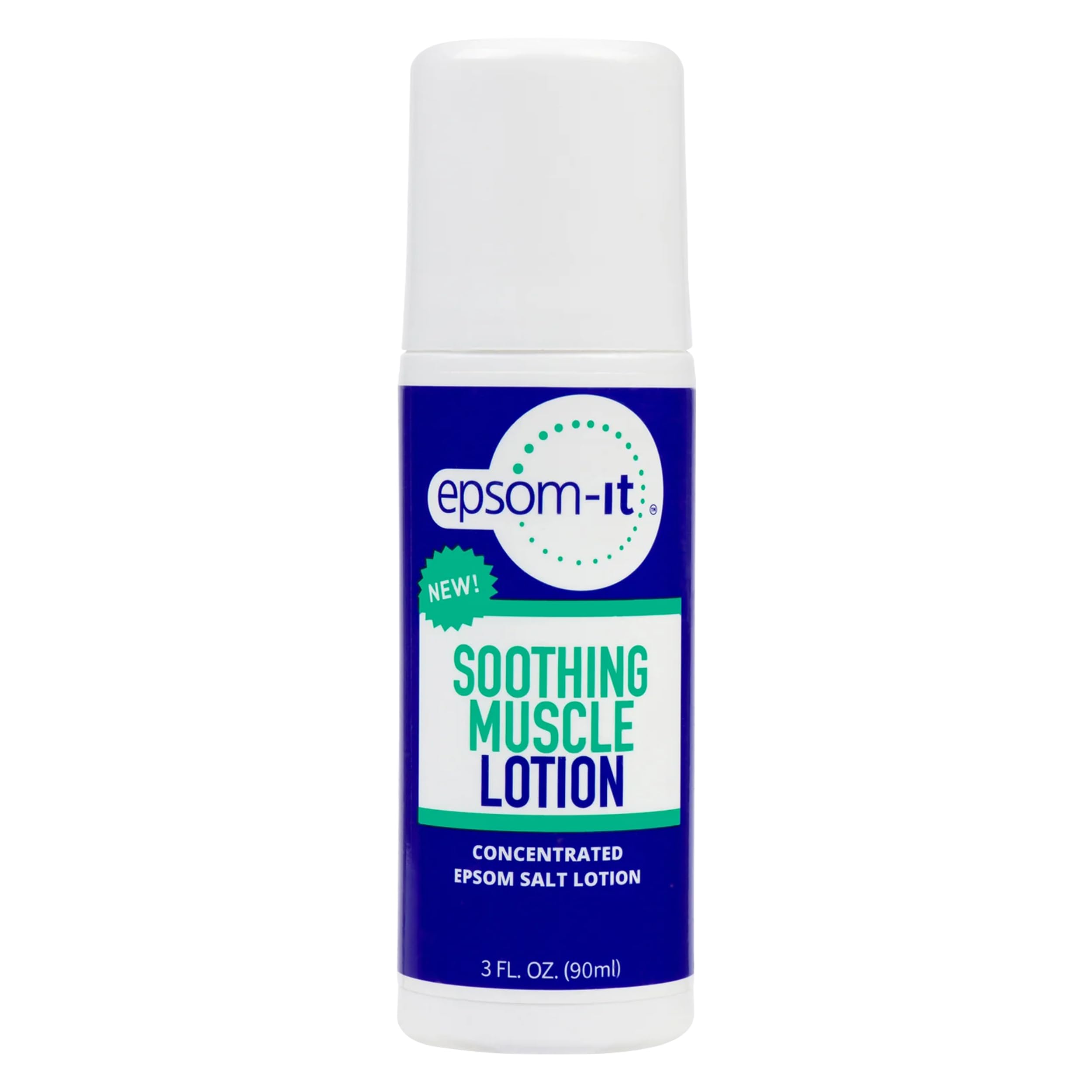 Epsom-It Soothing Muscle Lotion - Roll On Epsom Salt Lotion with Arnica for Muscle Stiffness, Leg, Knees and Feet Discomfort, Topical Magnesium Cream, 3oz EPSOM-IT buy supplements canada
