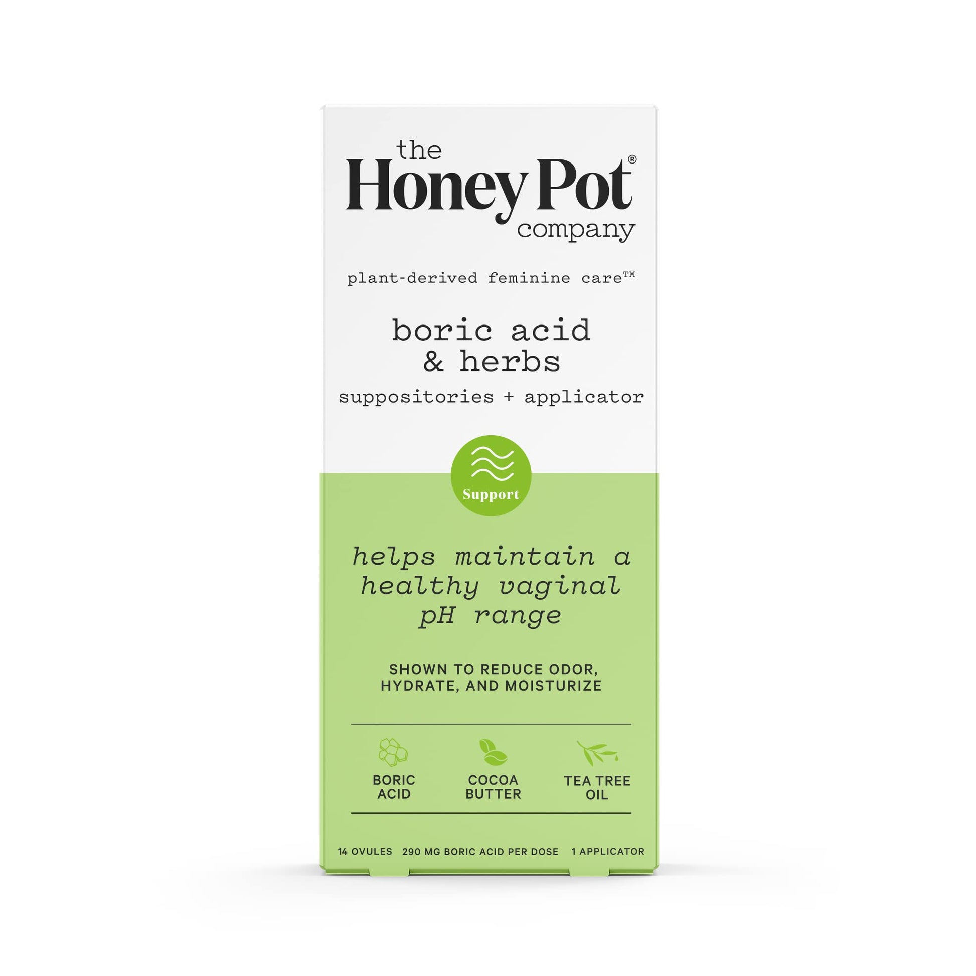 The Honey Pot Company 7 Day Boric Acid & Herbs Suppositories - Maintains and Balances Healthy Vaginal pH, Manages Odor, Hydrates, & Moisturizes - Gynecologist Tested The Honey Pot Company buy supplements canada