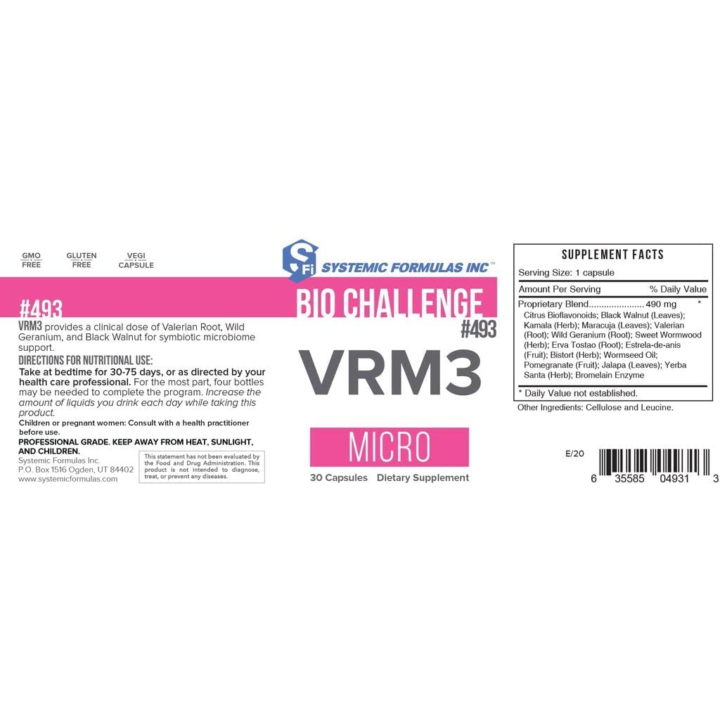 Systemic Formulas Bio Challenge VRM3 30 Capsules Systemic Formulas buy supplements canada