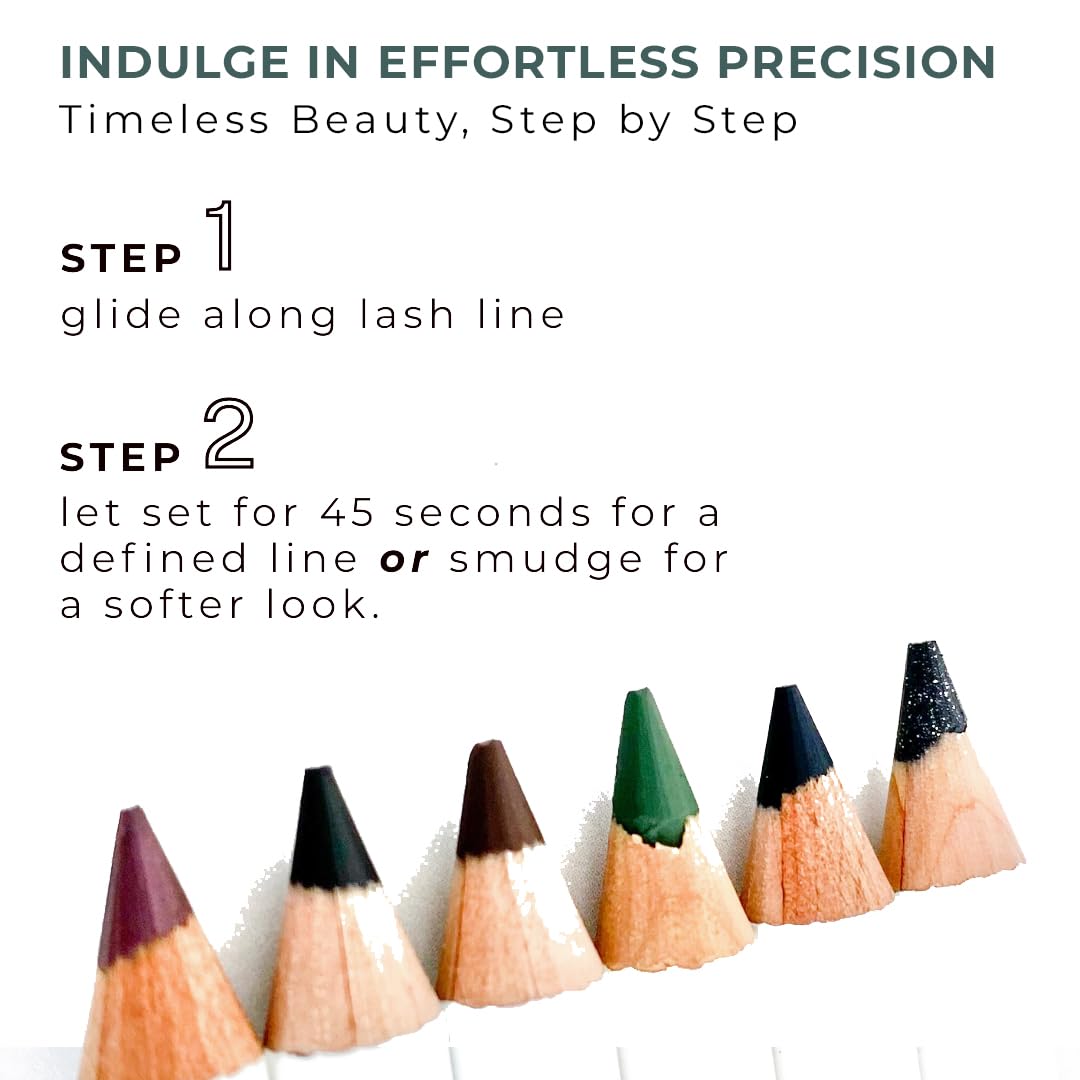 Honeybee Gardens Effortless Eye Liner Pencil, Jet Set Black, Smooth Long-Wearing, Rich Pigment, Vegan & Gluten-Free Honeybee Gardens buy supplements canada