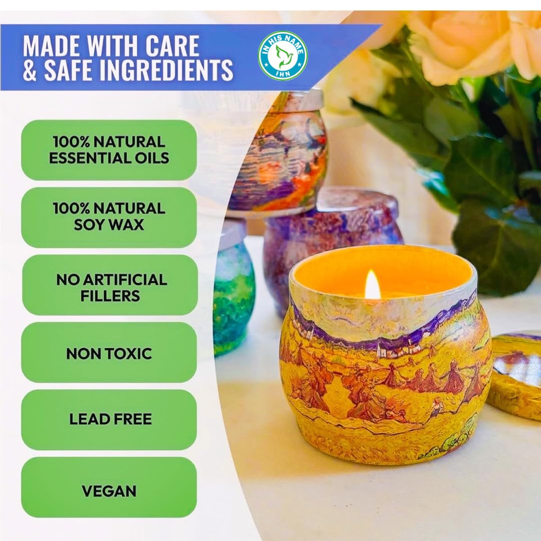 Scented Candles Gift for Women, 4 Pack, Reusable Tin Box, Luxury Candles for Home In His Name buy supplements canada