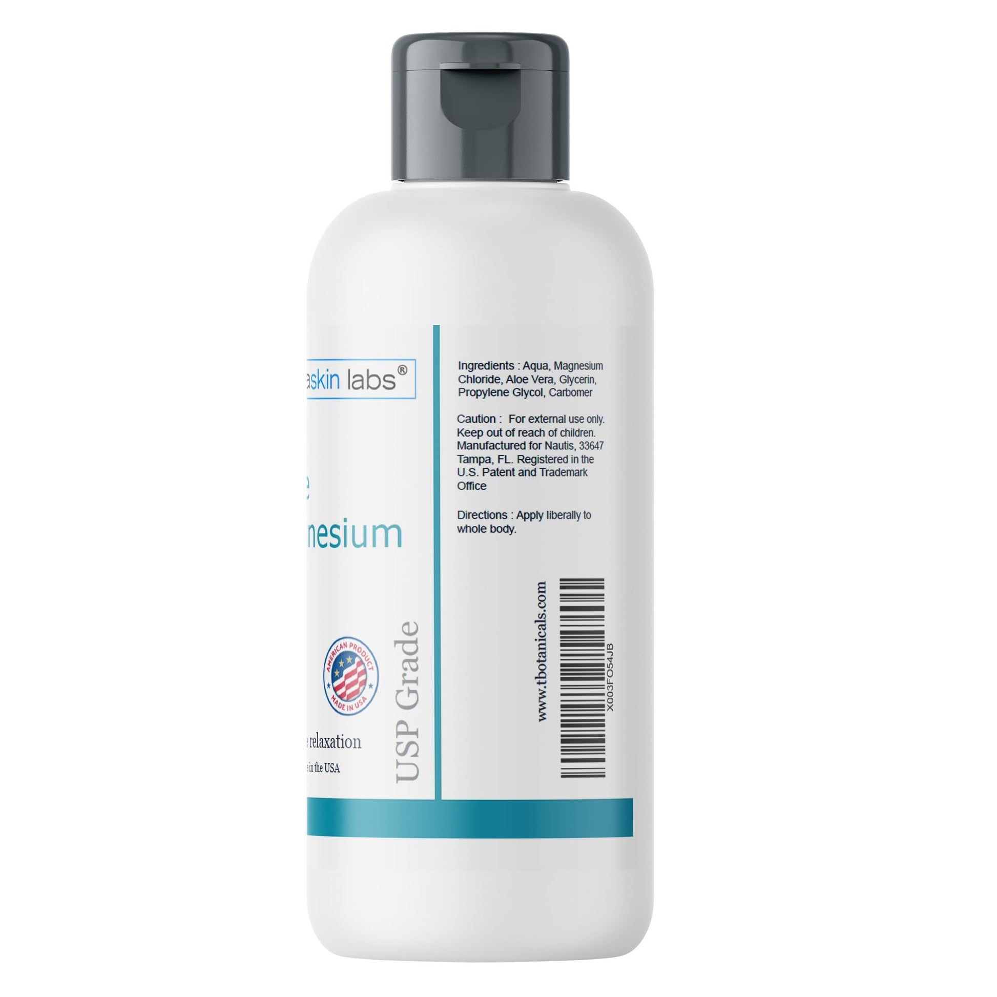Magnesium Spray 4 oz Non-Greasy Pure Topical Magnesium Chloride Soothing Relief and Relaxation for Overworked Muscles and Joints Body Massage with Aloe Vera Made in The USA Dermaskin Labs buy supplements canada