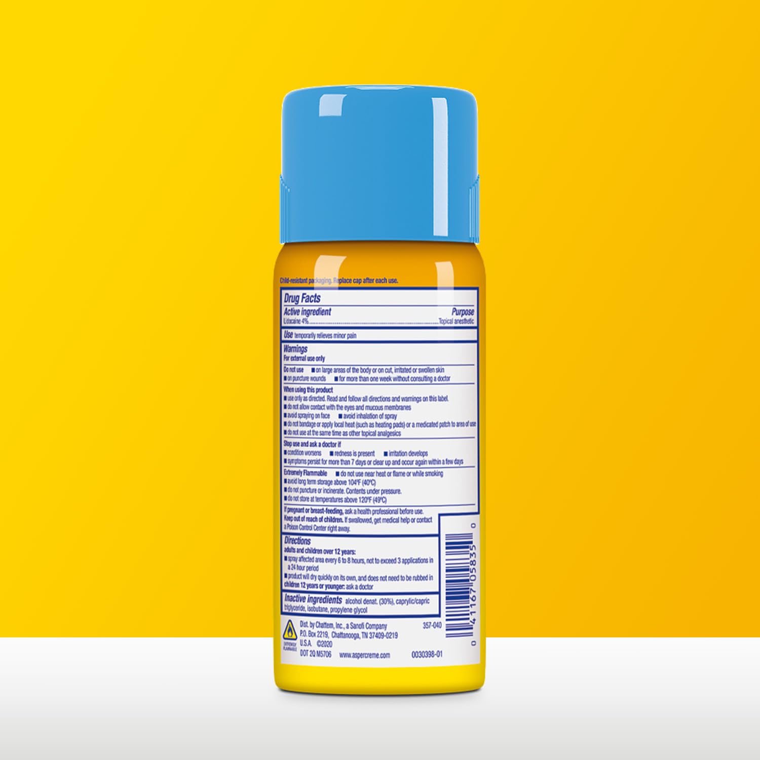 Aspercreme Lidocaine Dry Spray Soothes Aggravated Nerves, Numbing Topical Pain Relief Spray with Max-Strength 4% Lidocaine Sprays at Any Angle, 4 Oz. Aspercreme buy supplements canada