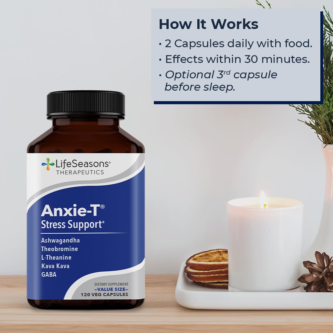 Anxie-T - Stress Relief Supplement - Supports Mood & Mental Focus - Feel Calm LifeSeasons buy supplements canada